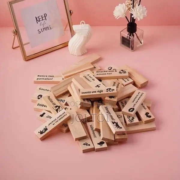 Jenga Block Tower Game for Couples (English Version)