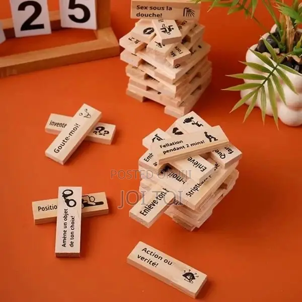 Jenga Block Tower Game for Couples (English Version)