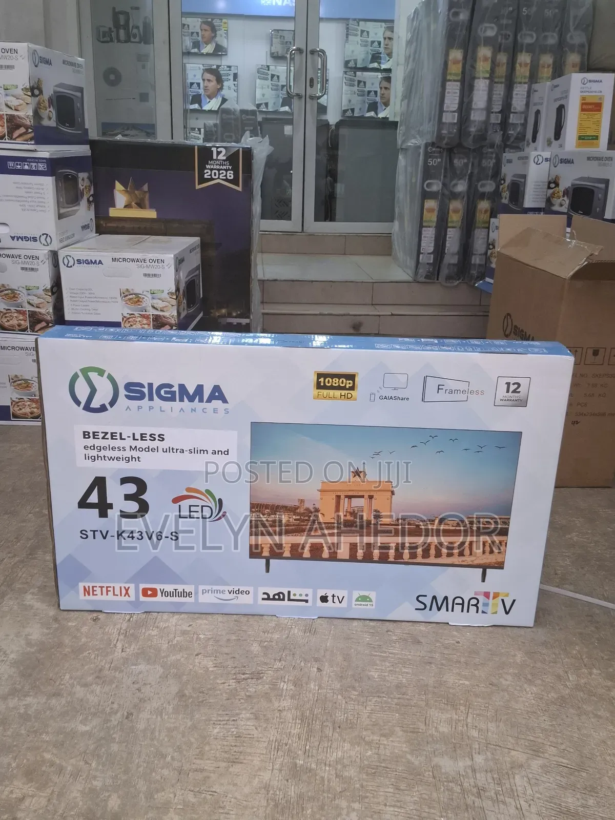 Sigma Smart Android Tv 43 Inches With Bluetooth Netflex Wifi Available