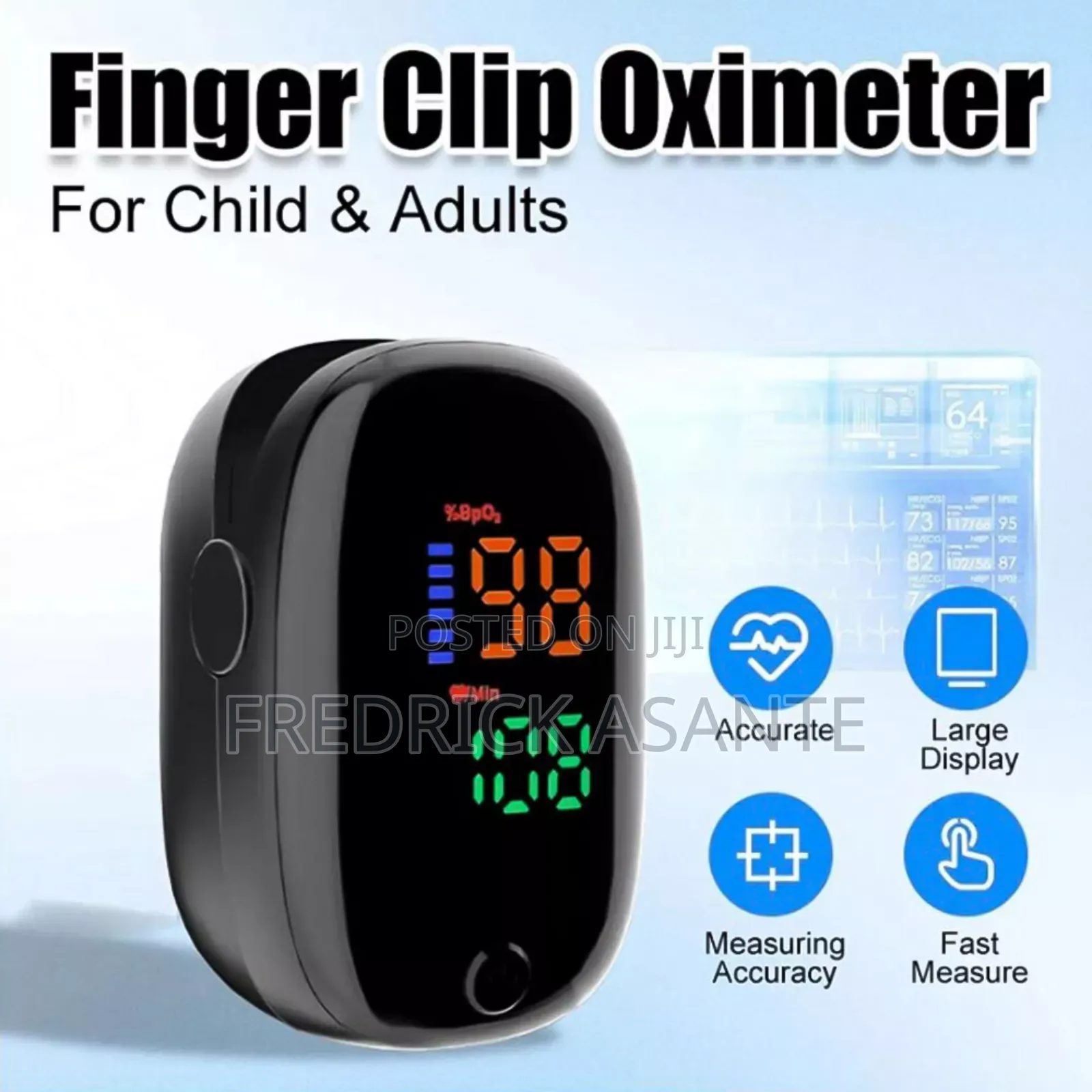 Digital Finger Pulse Oximeter