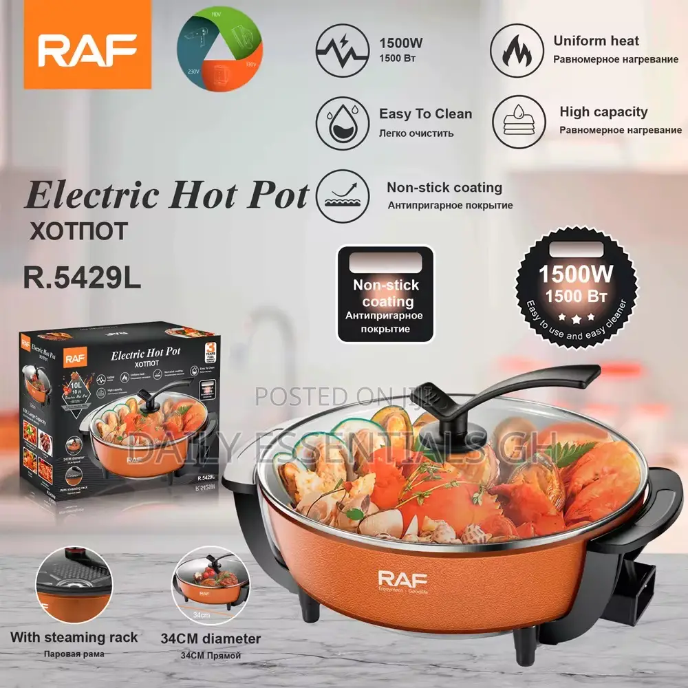 Raf 10l Electric Hot Pot – Fast Heating Large Capacity
