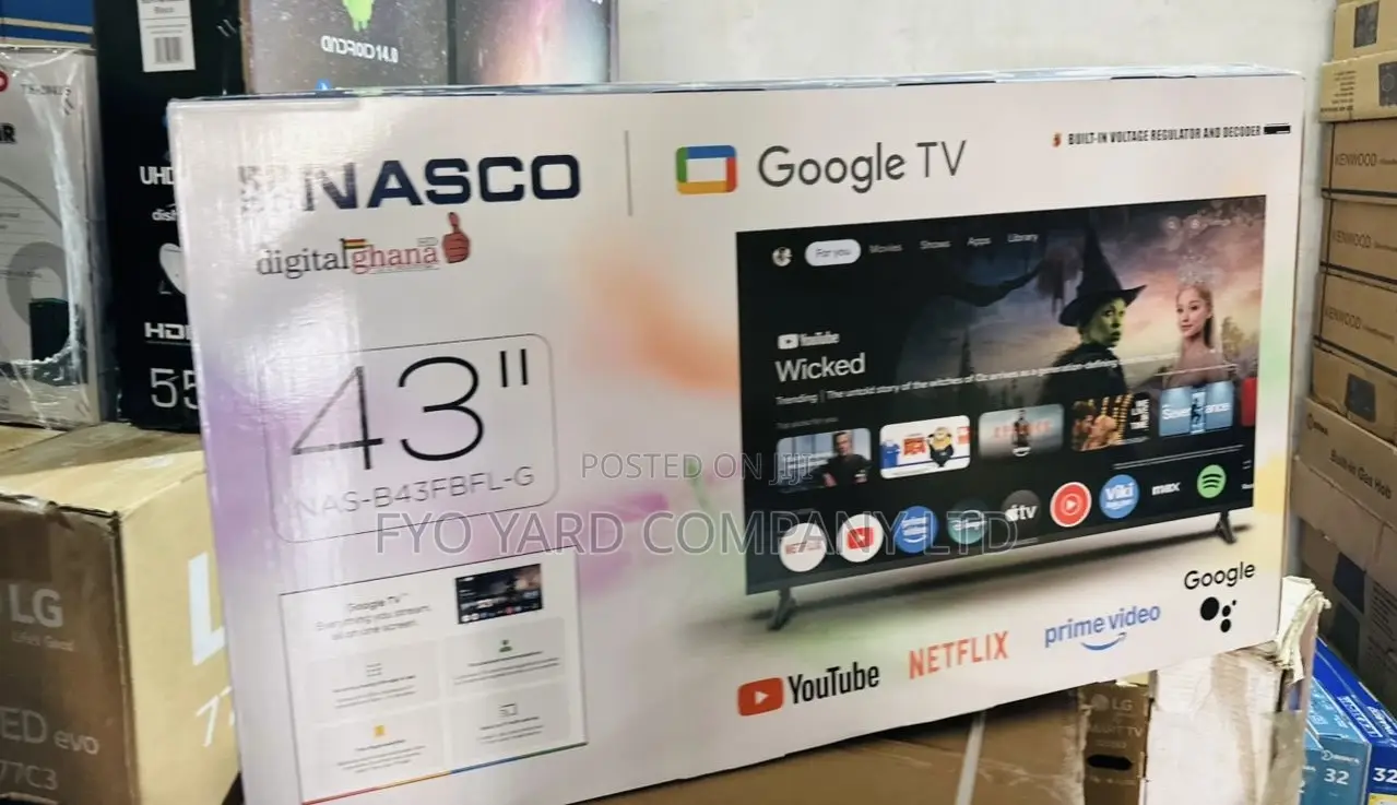 New Arrival Nasco Latest 43inch Smart Digital Andriod Led Google Tv
