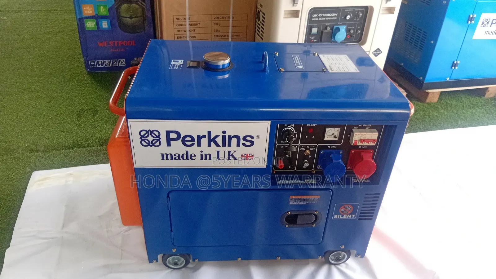 Strong Efficient Perkins 10kva 13000watt 3phase Generator