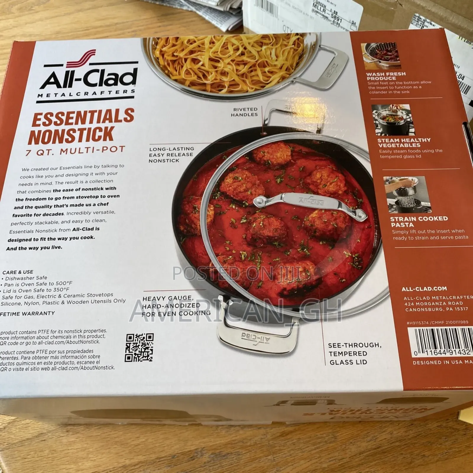 All Clad Essentials Nonstick 7 Qt. Stockpot