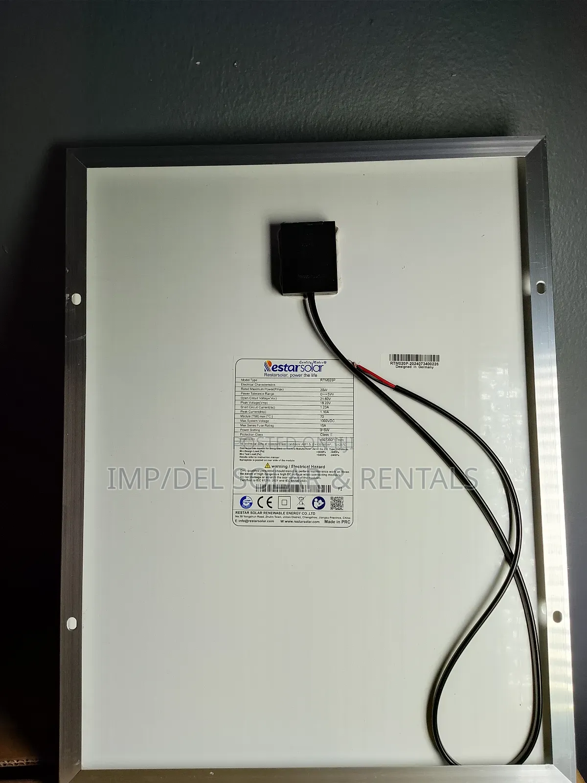 20w Solar Panel