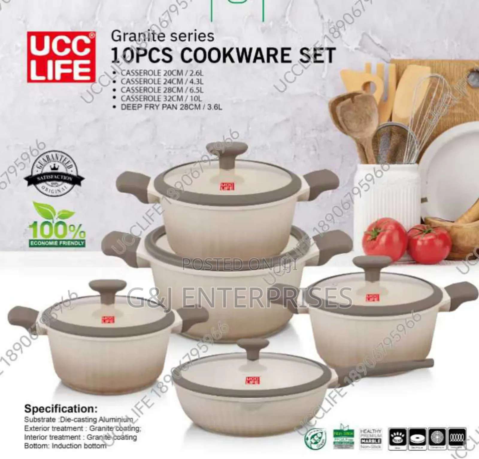 10 Pieces Cookware Set