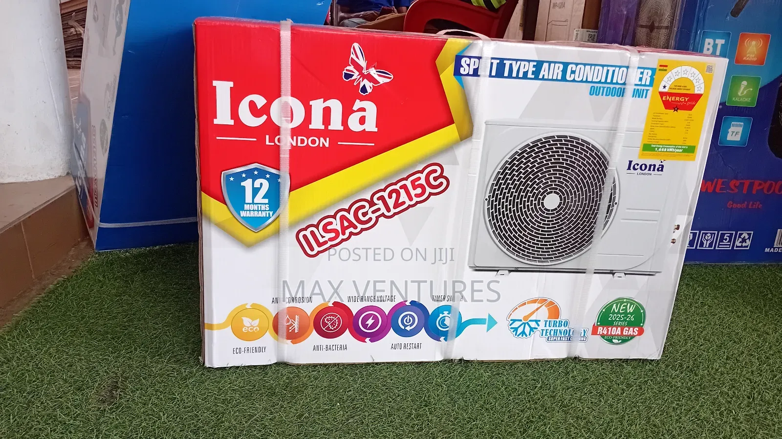 Icona 1.5hp Split Type Ac – Auto Restart, Office Ready