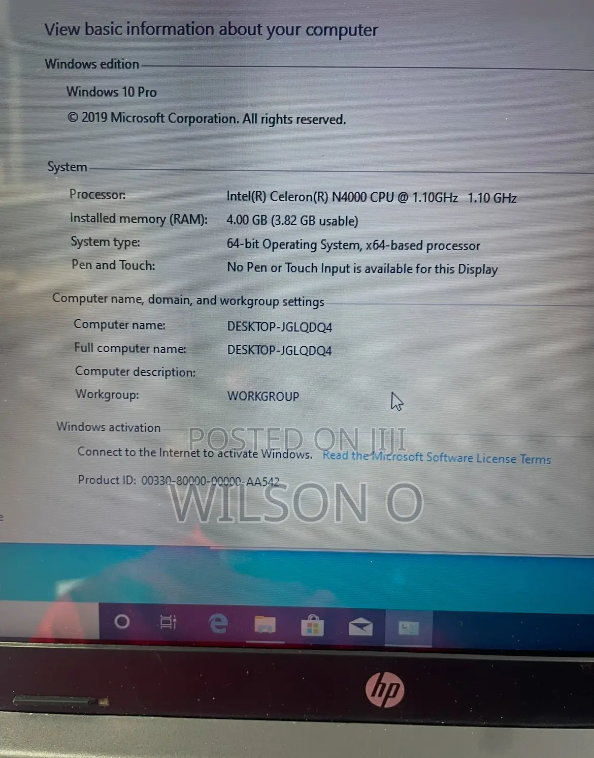 Laptop HP 15 4GB Intel HDD 320GB