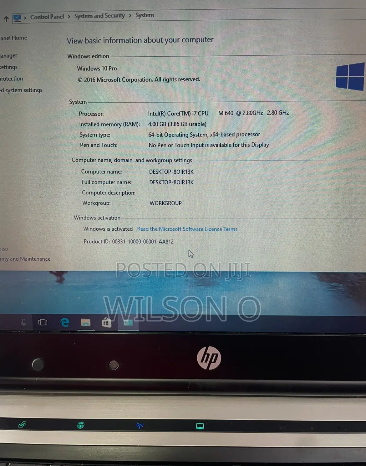 Laptop HP EliteBook 8440P 4GB Intel Core I7 HDD 320GB