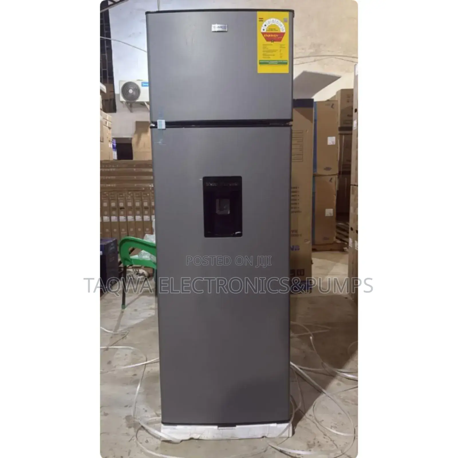Dark Gray Nasco 220l Fridge With Dispenser