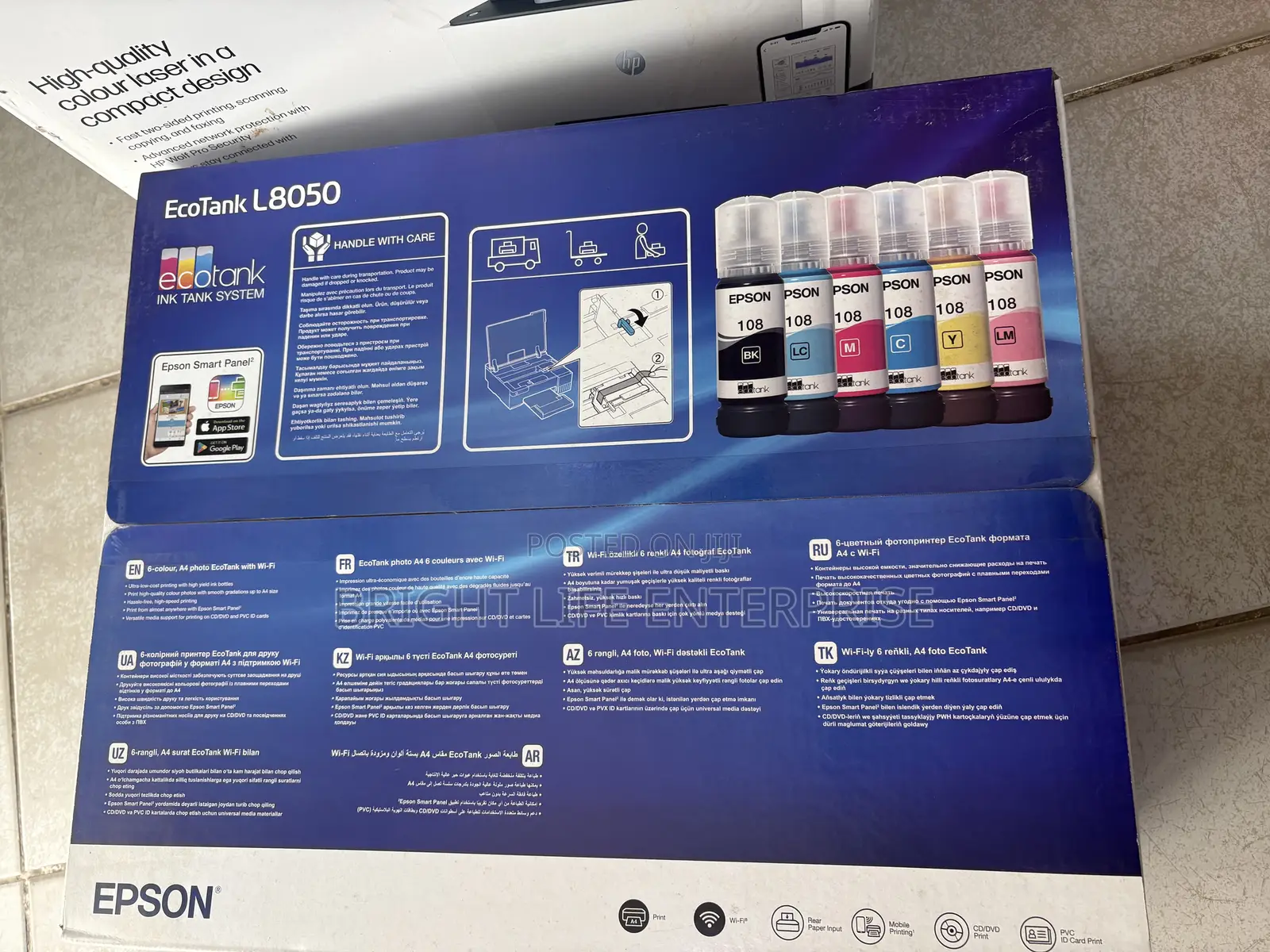 Ecotank L8050 A4 Wi-Fi Ink Tank Photo Printer