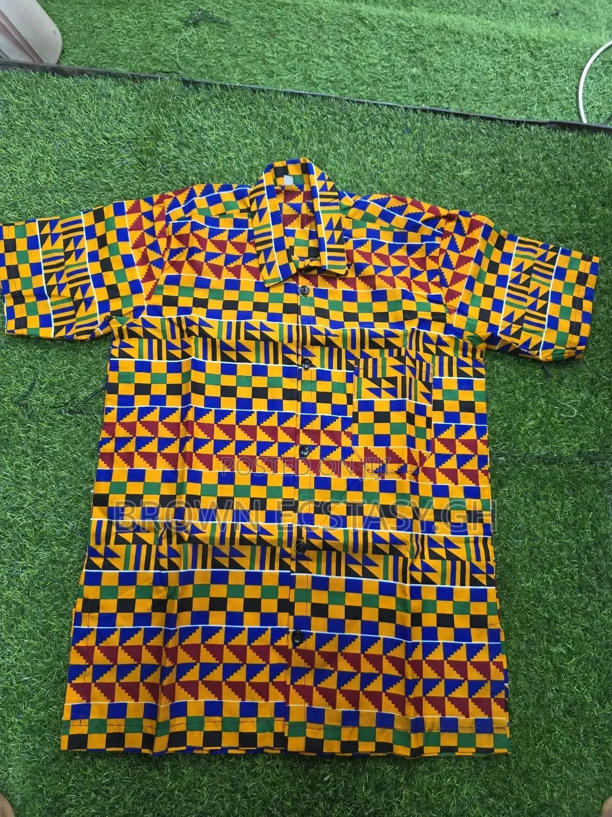 Men's African Wear Shorts Sleeve Shirts (Swipe for More Designs)