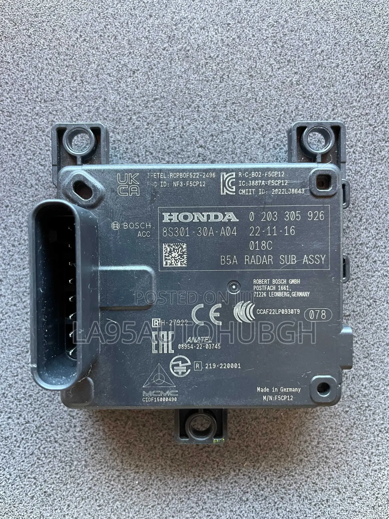 Honda Cr-v 2023-2025 Adaptive Cruise Control Distance Radar Sensor