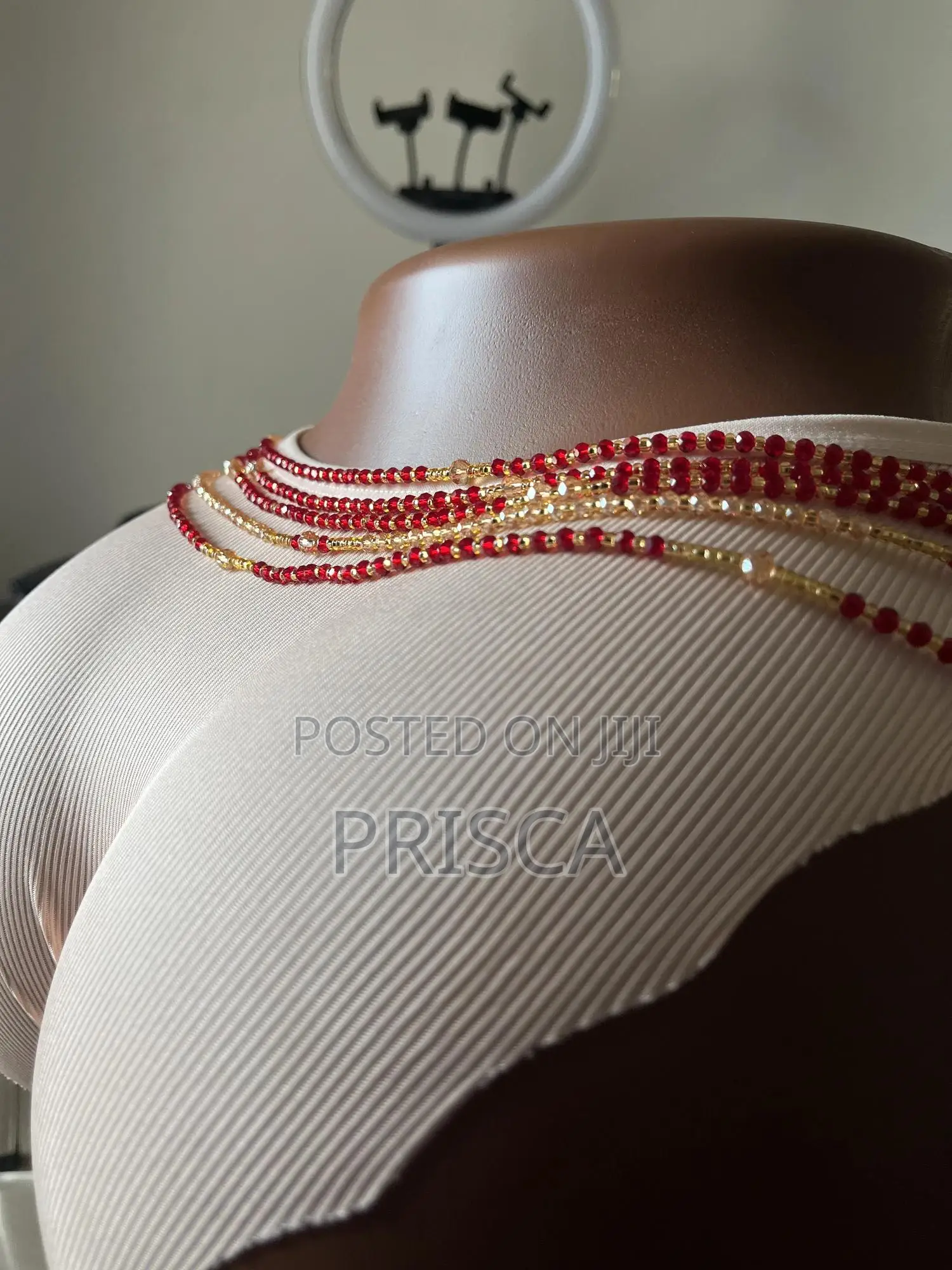 Red Gold Waistbeads- 5 Lines