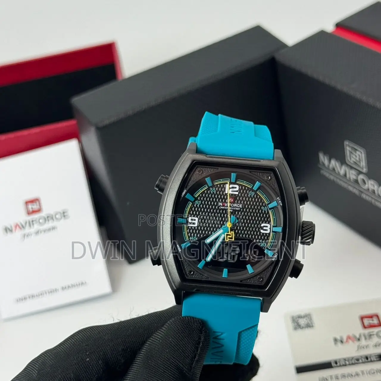 Naviforce Nf9242 Men's Dual Display Analog-Digital Watch