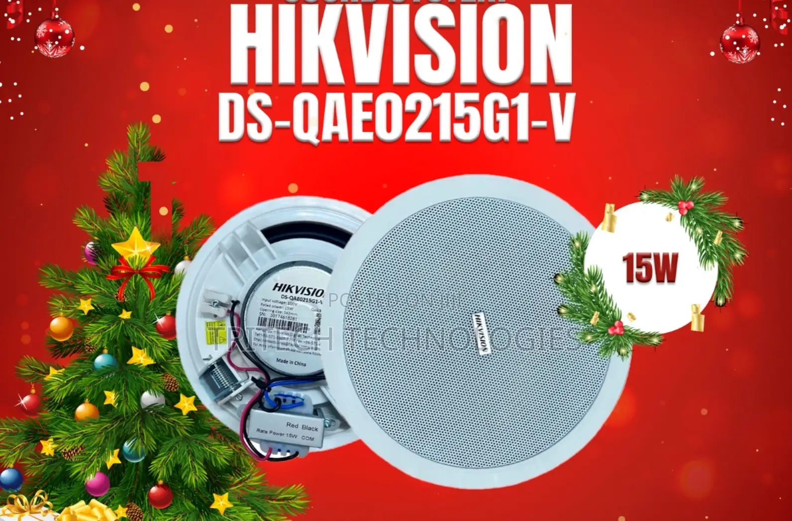 Hikvision Analog Ceiling Speaker 15w