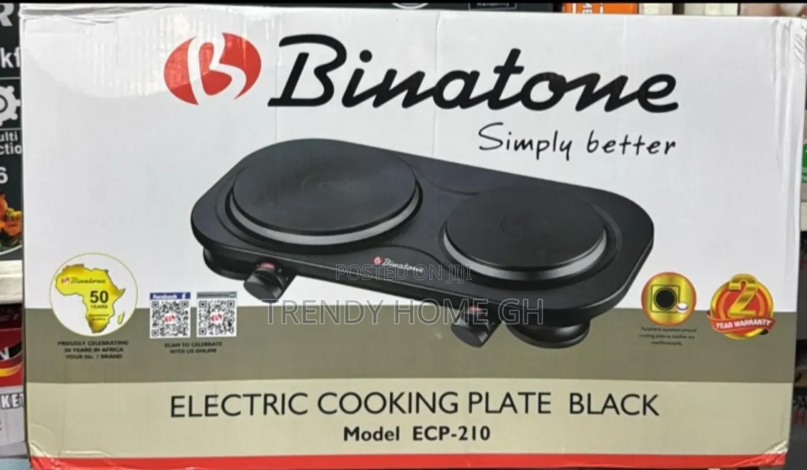 Binatone Electric Hot Plate Fast Efficient Cooker