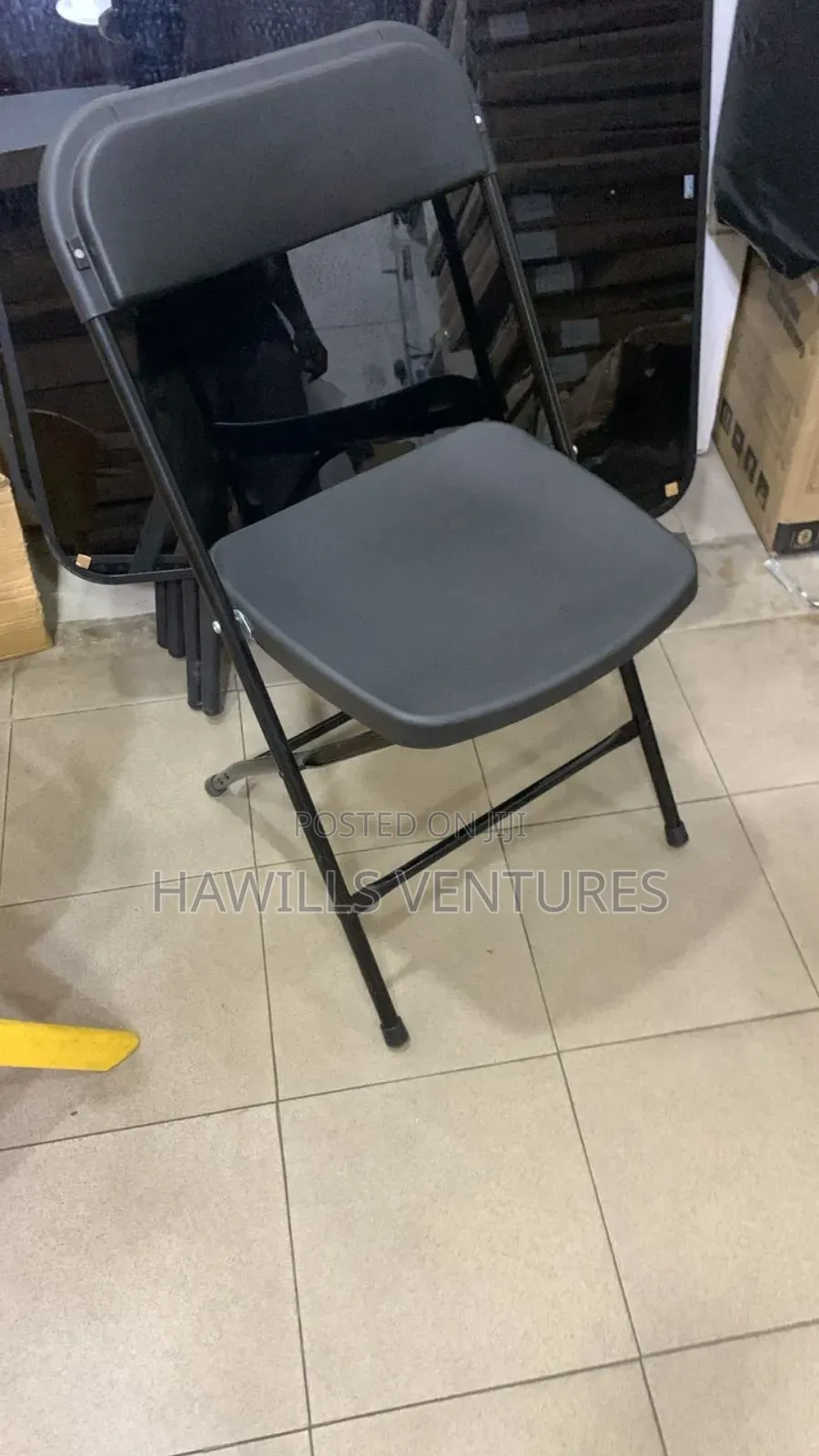 Black Comercial Grade-Folding Chair