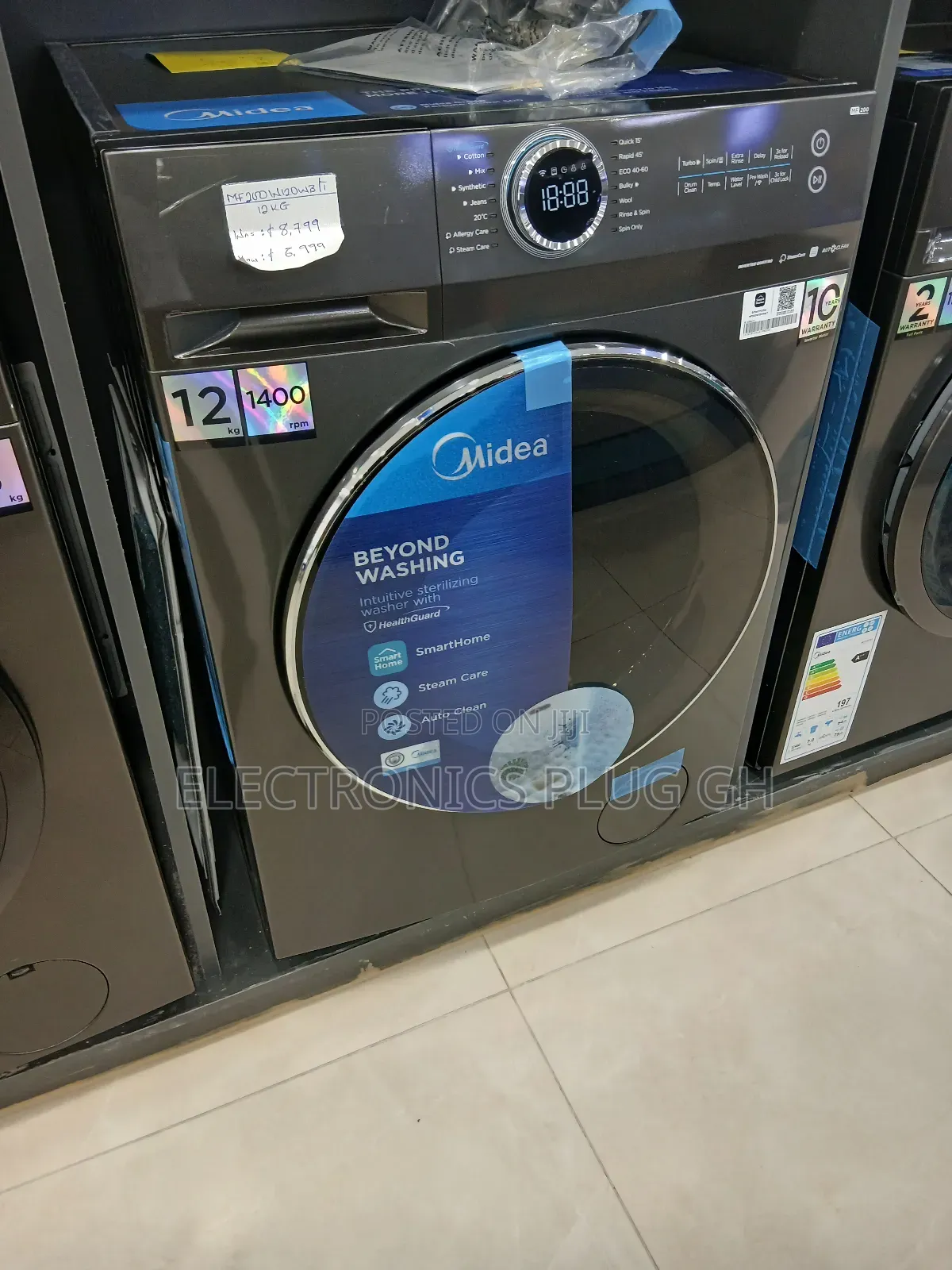 Midea 12kg Front Load Washing Machine