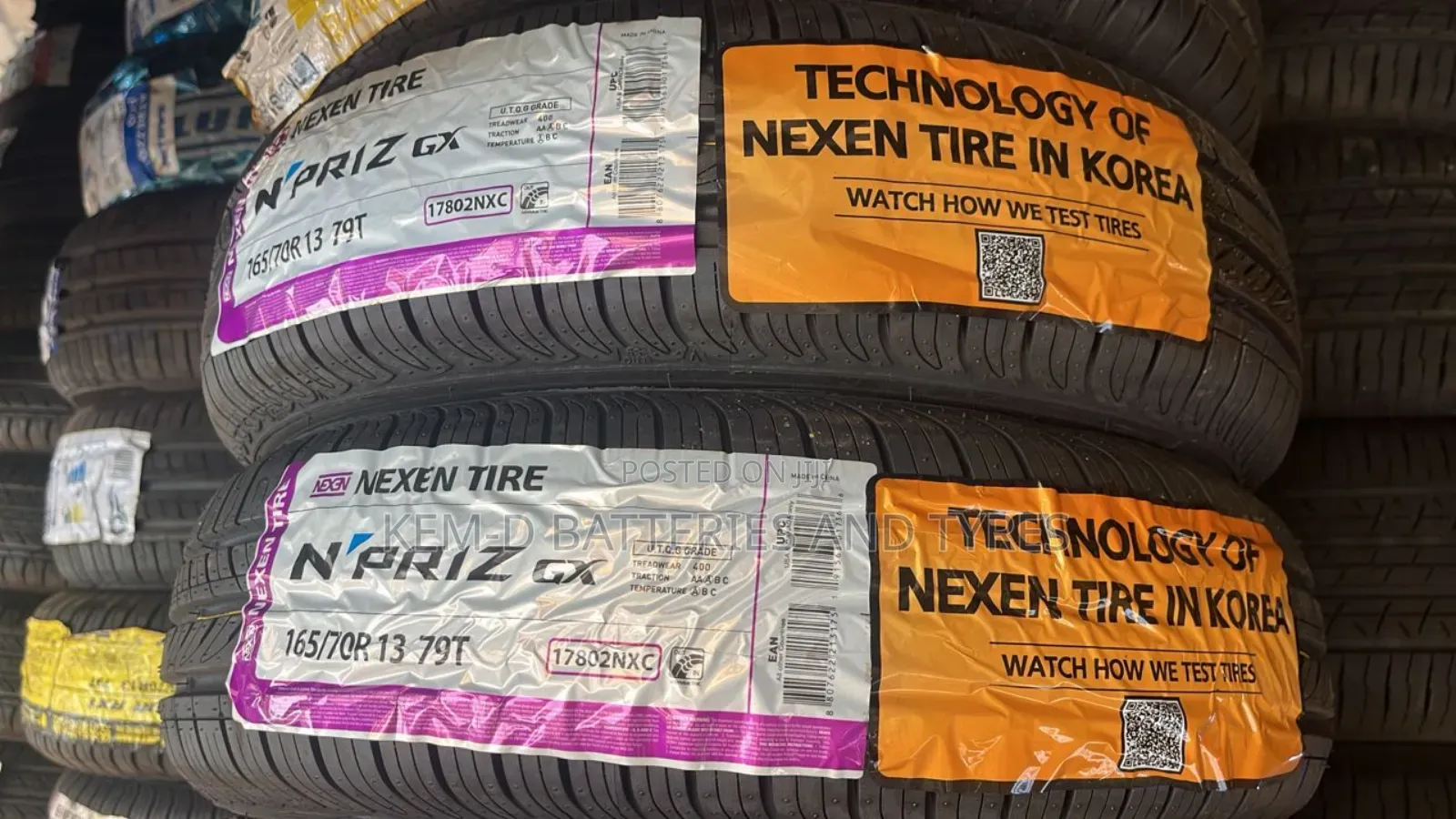 165/70r13 Nexen Tyres + Free Delivery