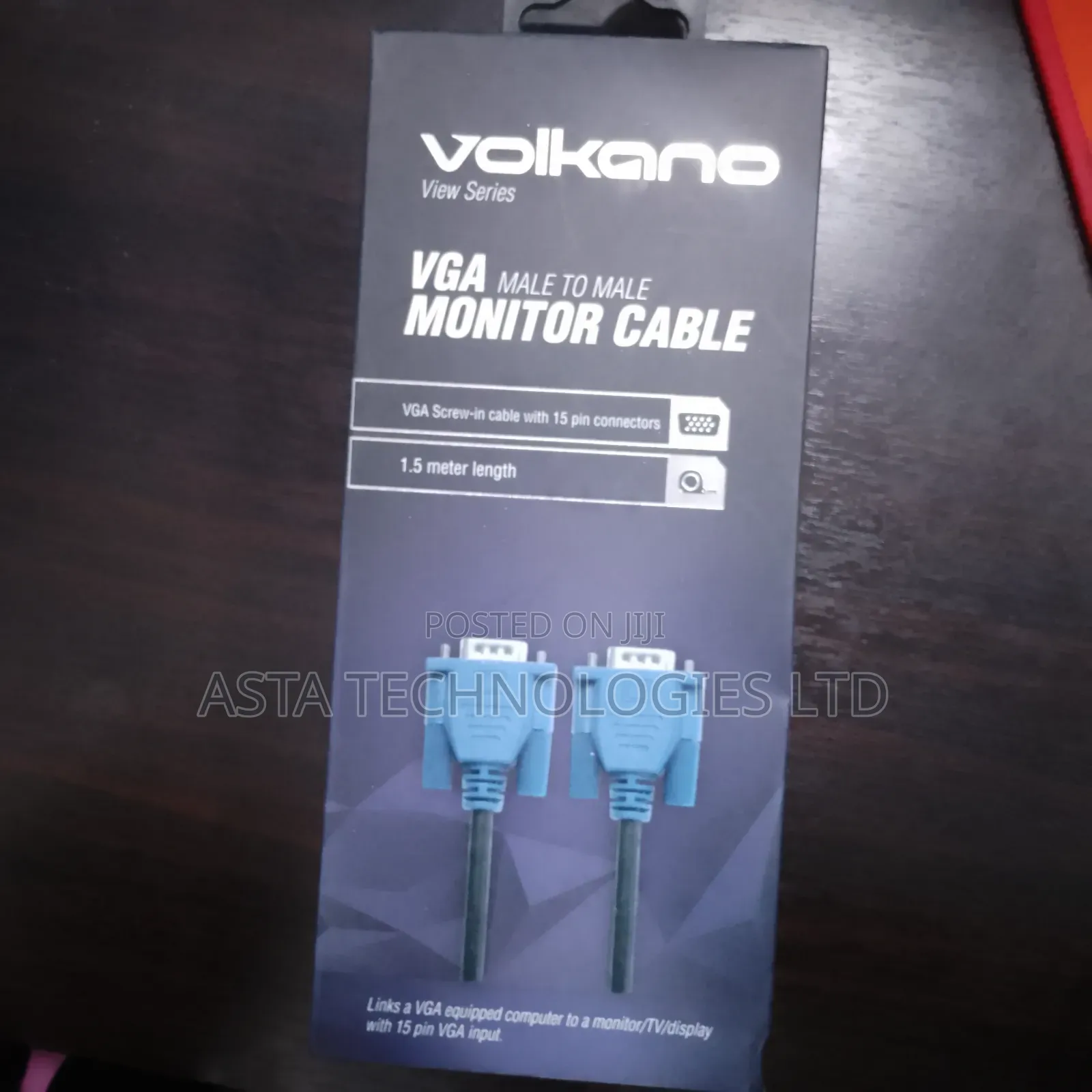 Vga Cable (Monitor Cable) 1.5 Mtr - Volkano