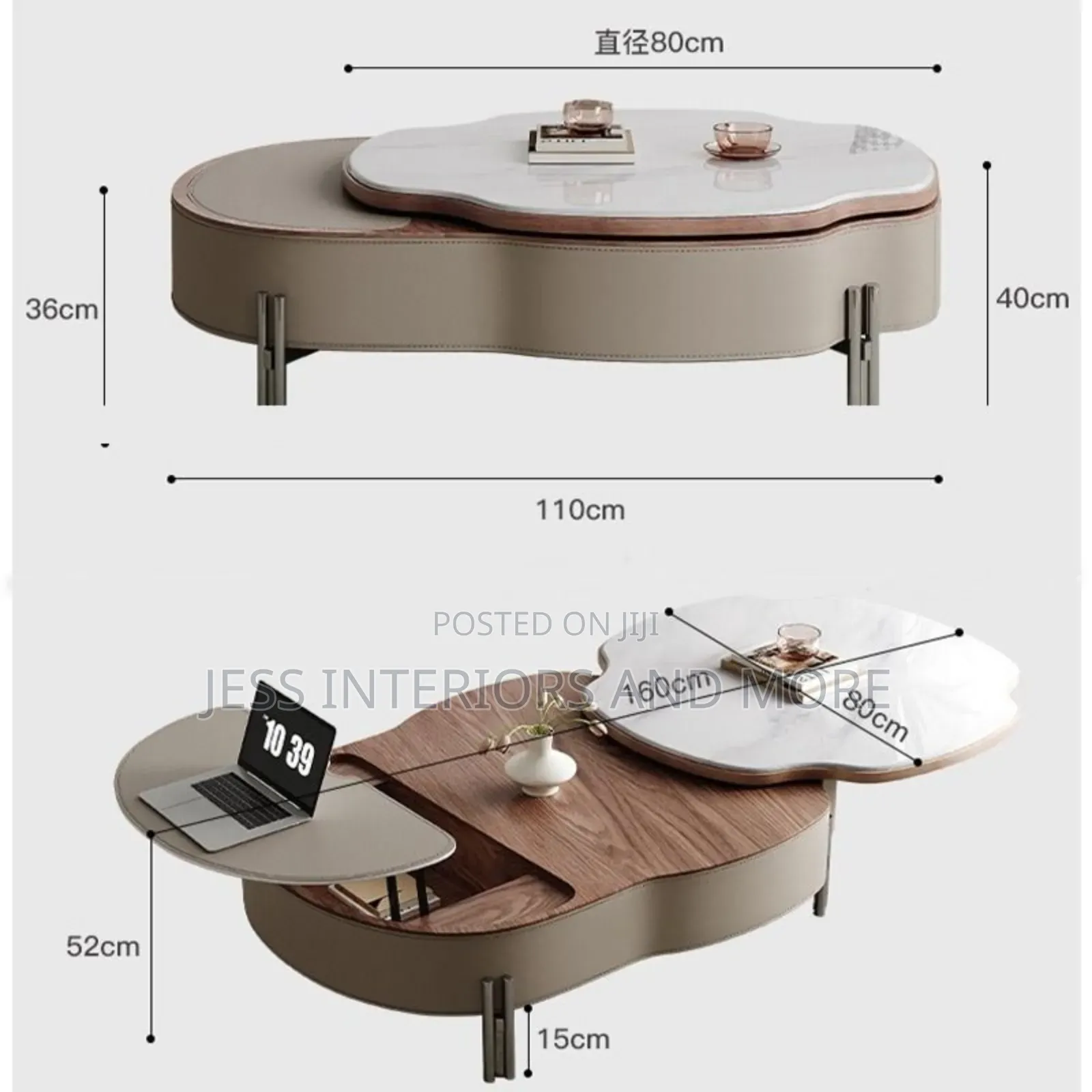 Center Table (Multifunctional Extendable)