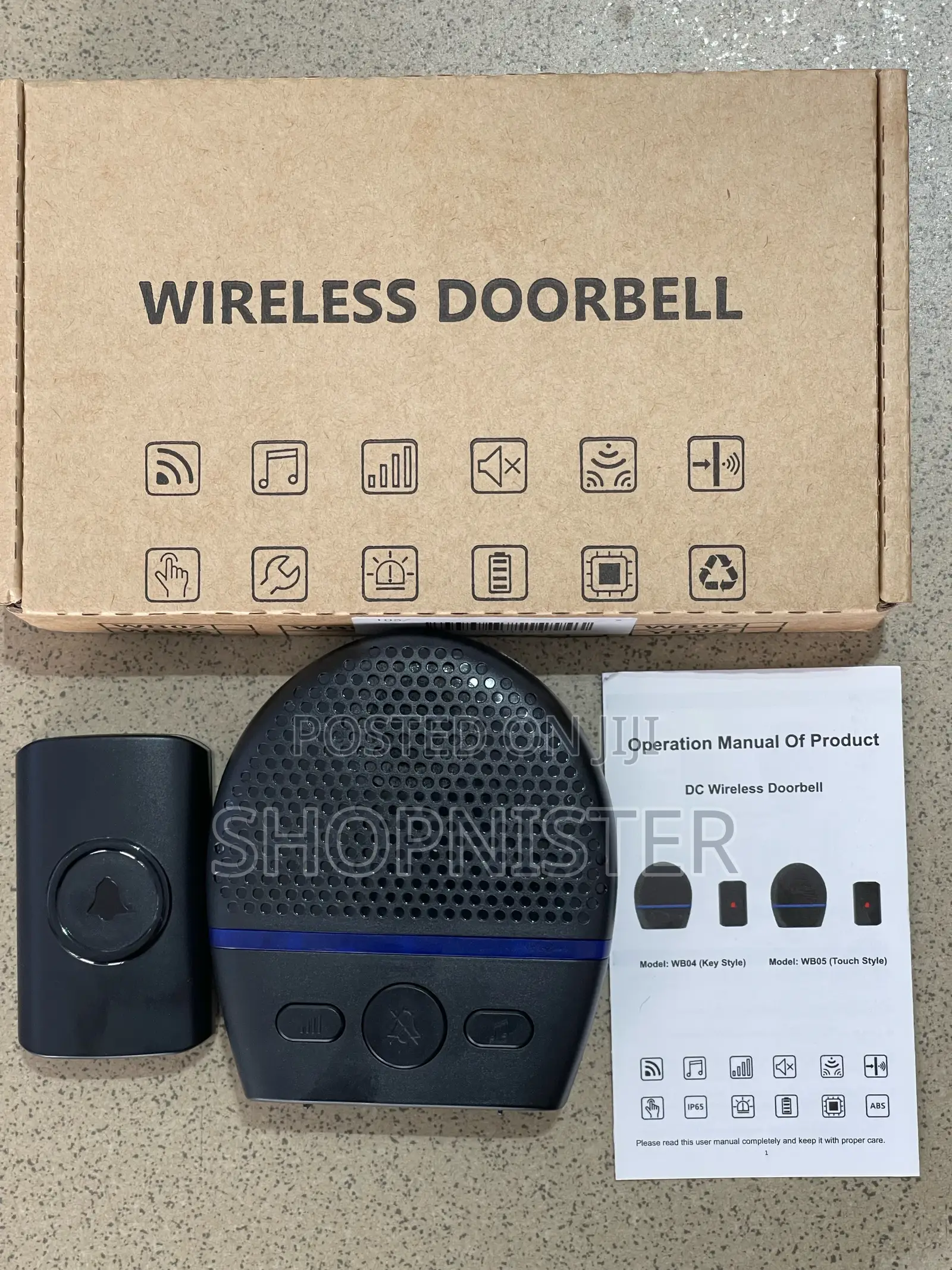 Wireless Door Bell (250m) Battery Function