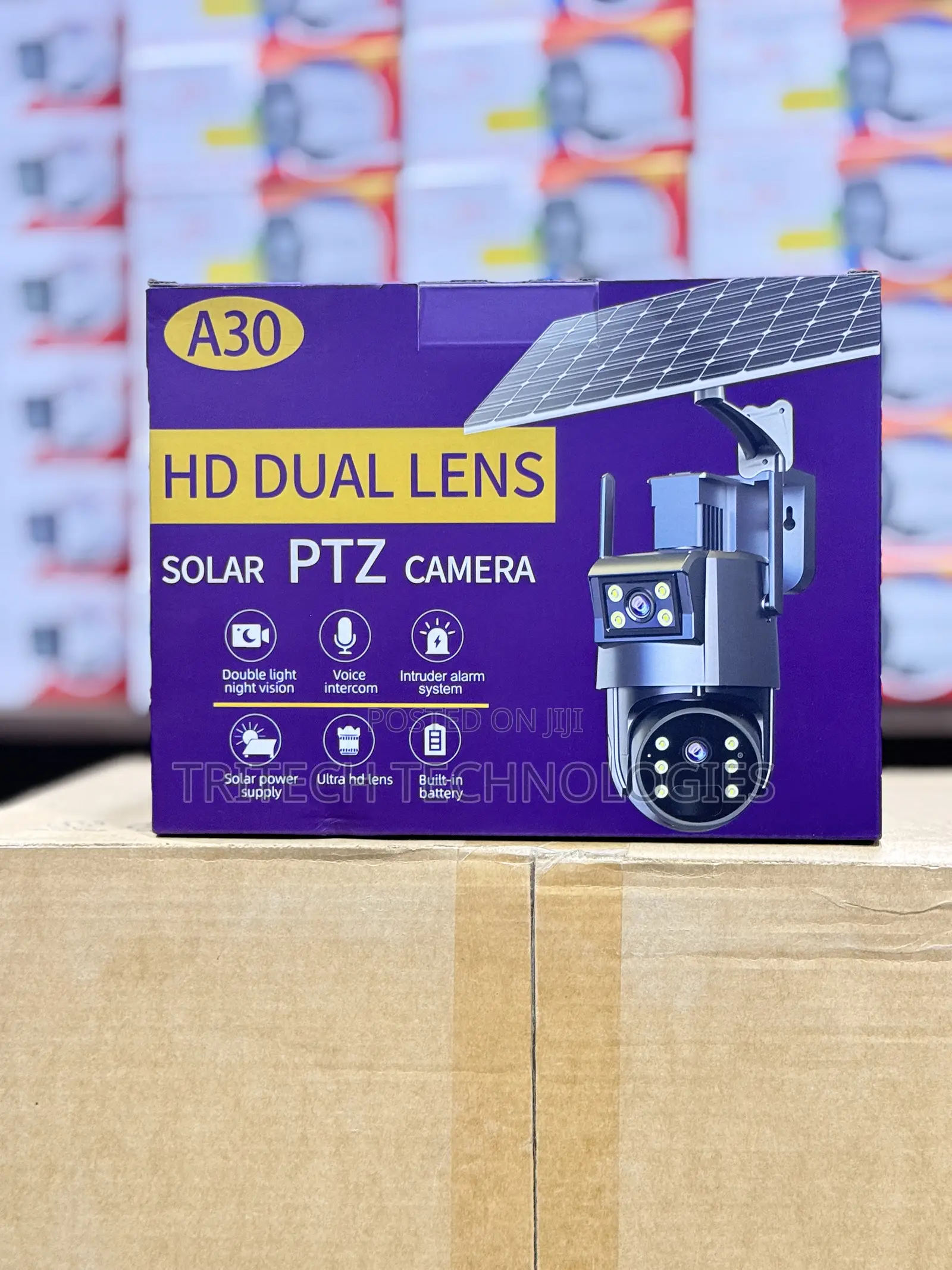 Ubox A30 4g Solar Dual Camera