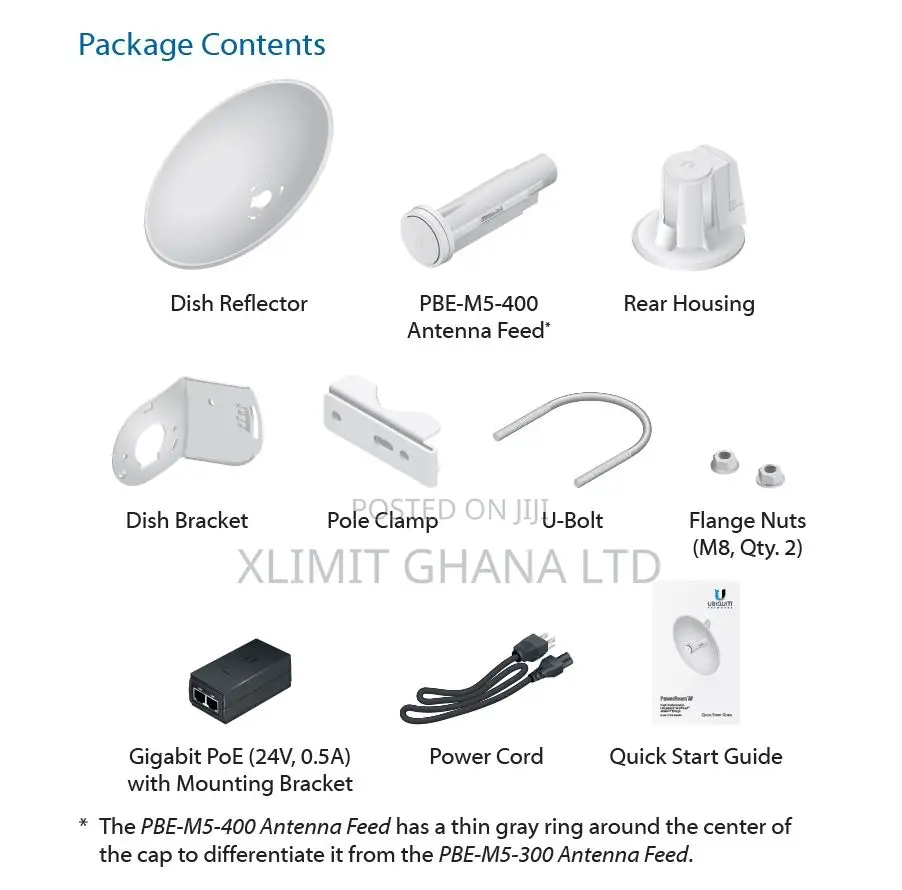 Ubiquiti Pbe-M5-400 Powerbeam Airmax Bridge