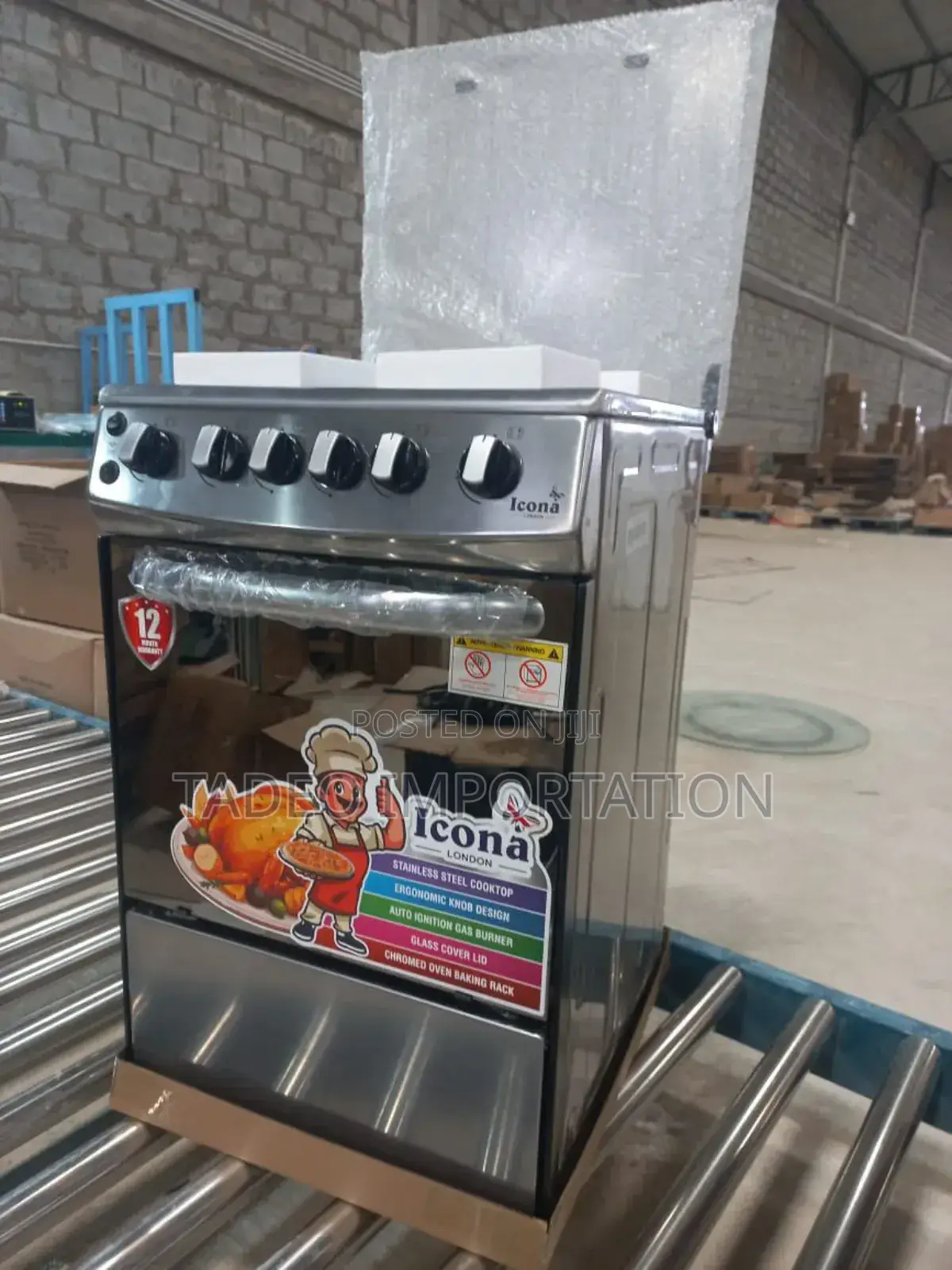 Volcano and Icona 4 Burner With Oven and Grill