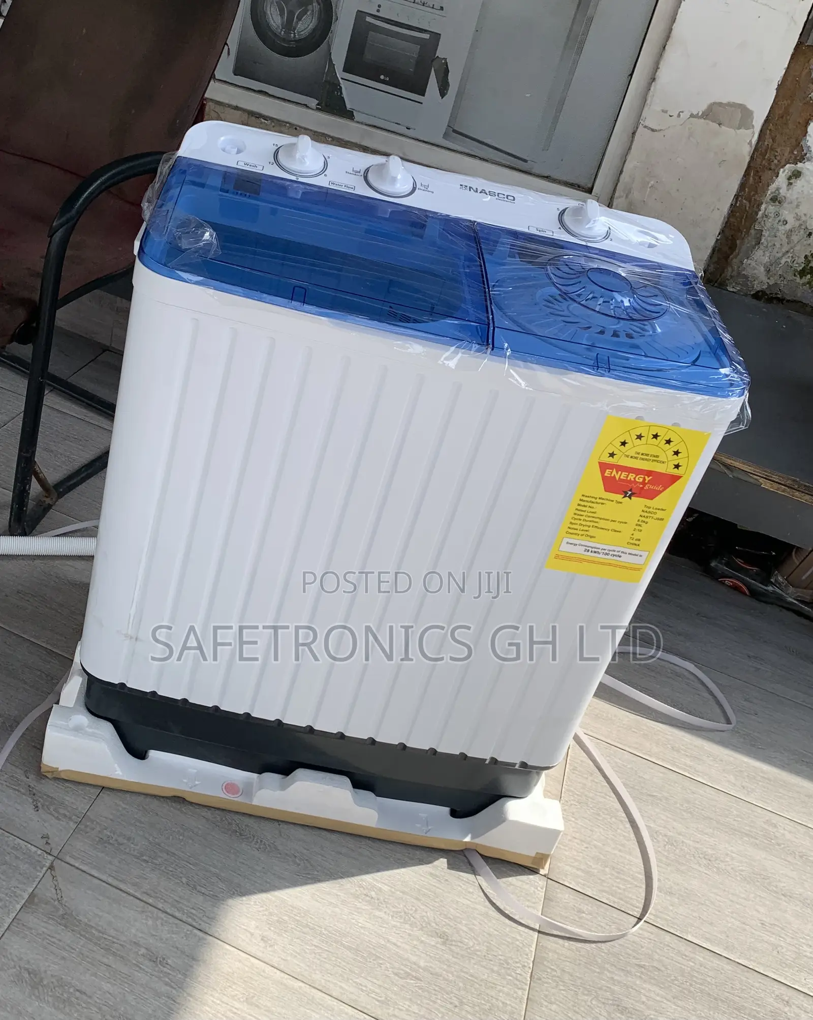 Dualwash Topload Semiautomatic Nasco 7kg White Washer