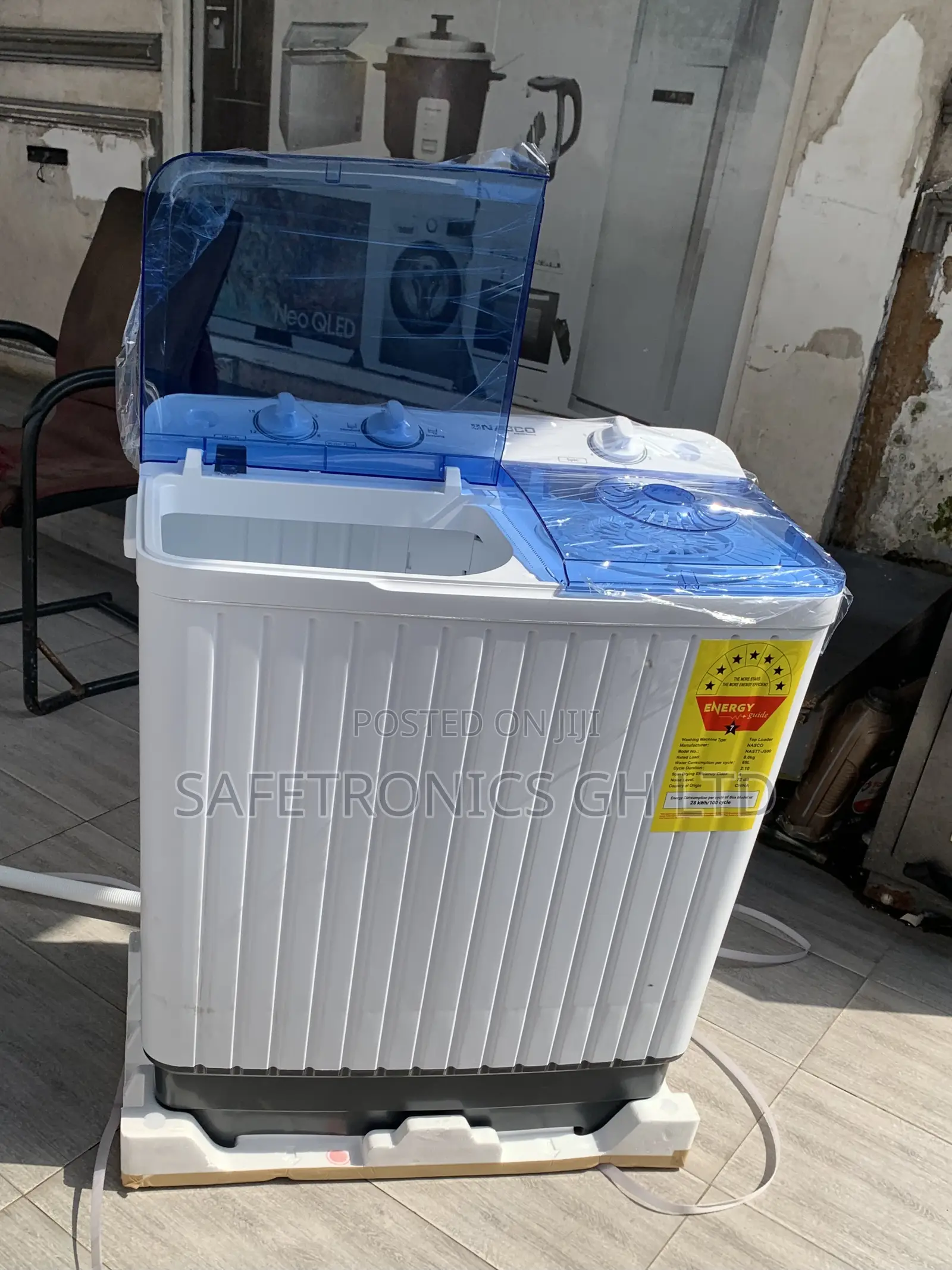 Premium Semiautomatic White Nasco 7kg Electric Washer