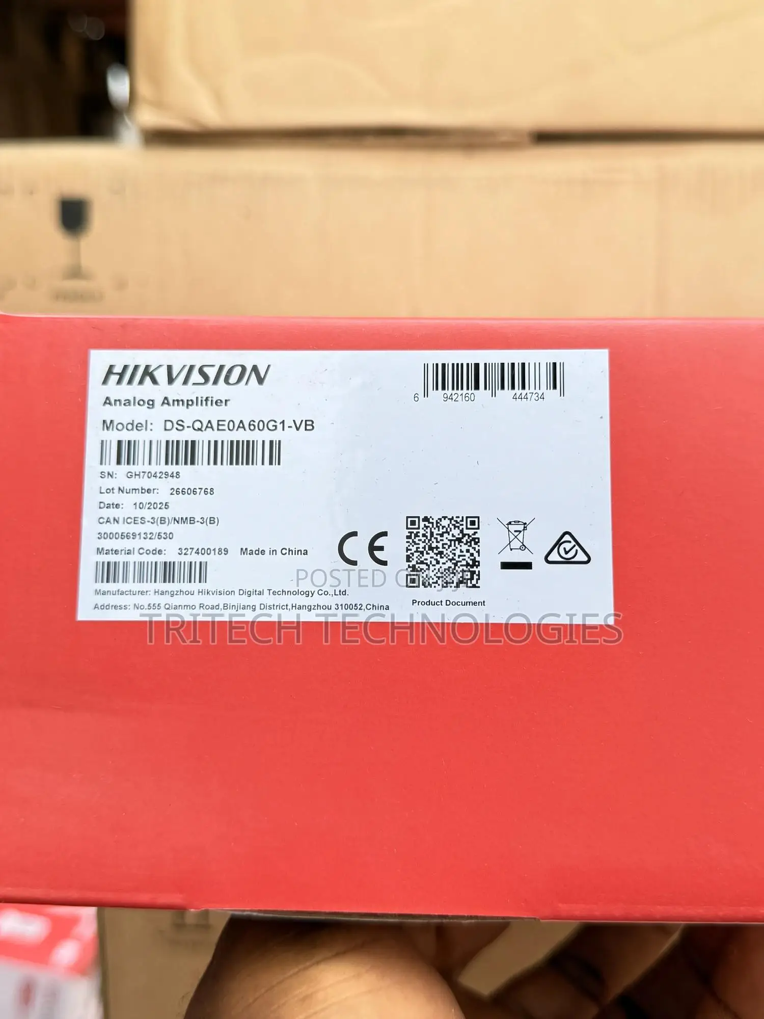 Hikvision Analog Amplifier 60w Ds-qae0a60g1-vb