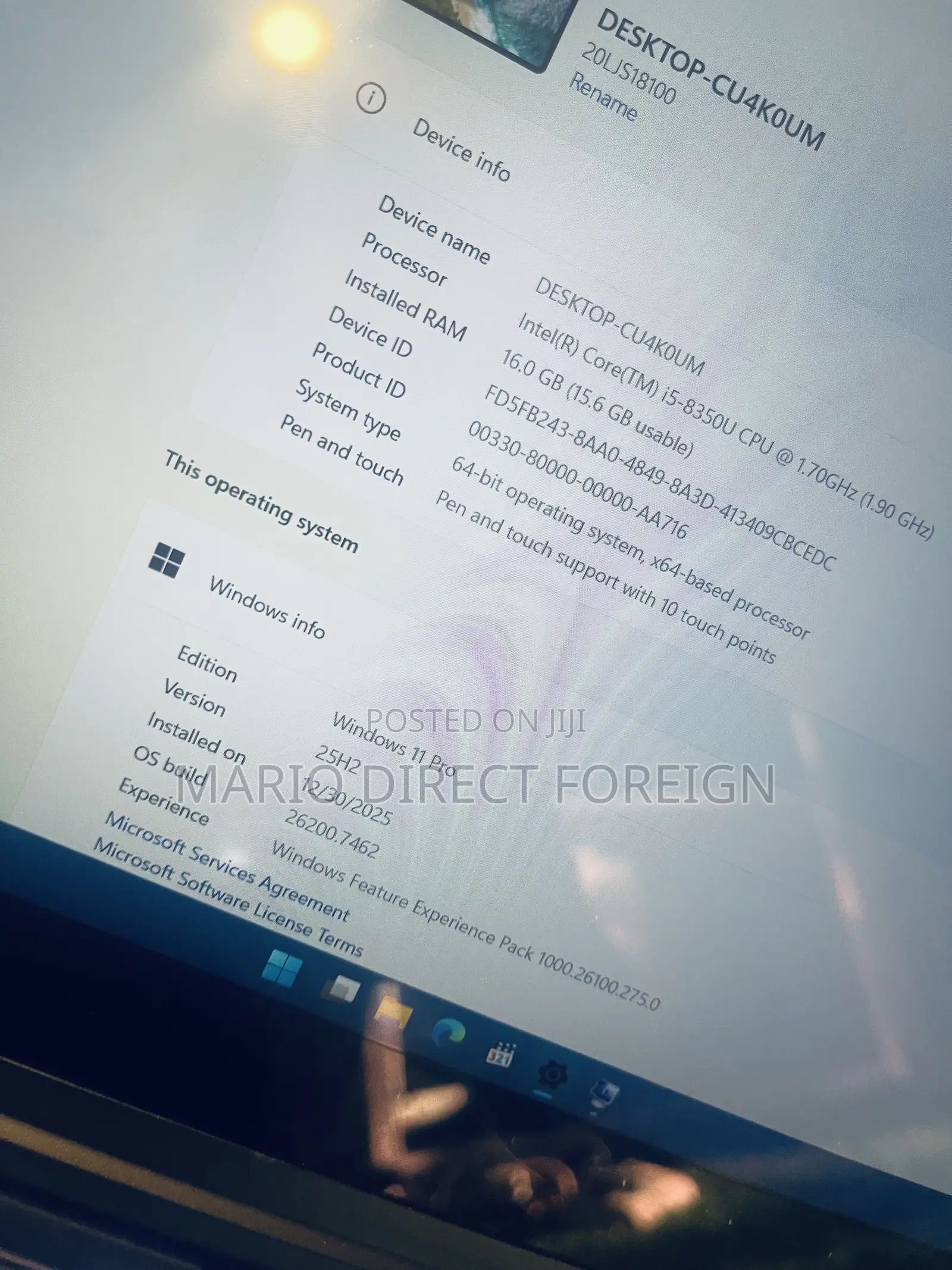Laptop Lenovo ThinkPad X1 Yoga Gen 8 16GB Intel Core i5 SSD 256GB