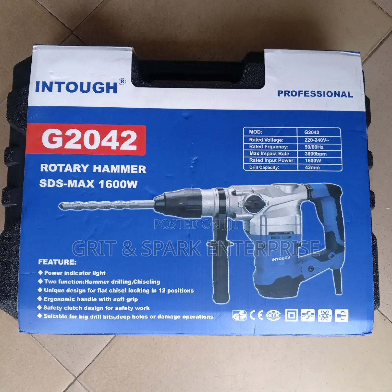 Brand New Intough Rotary Hammer Drill