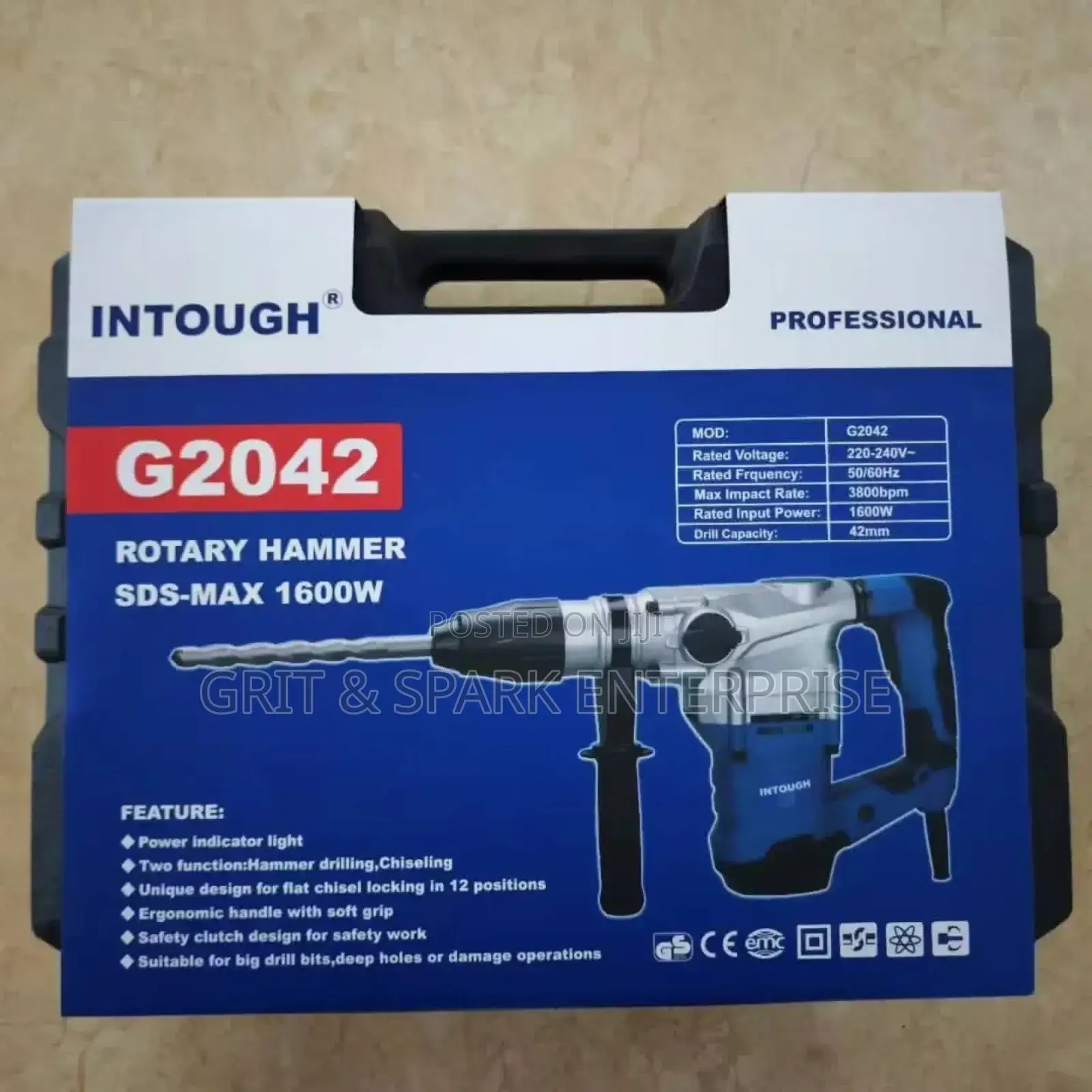 Brand New Intough Rotary Hammer Drill