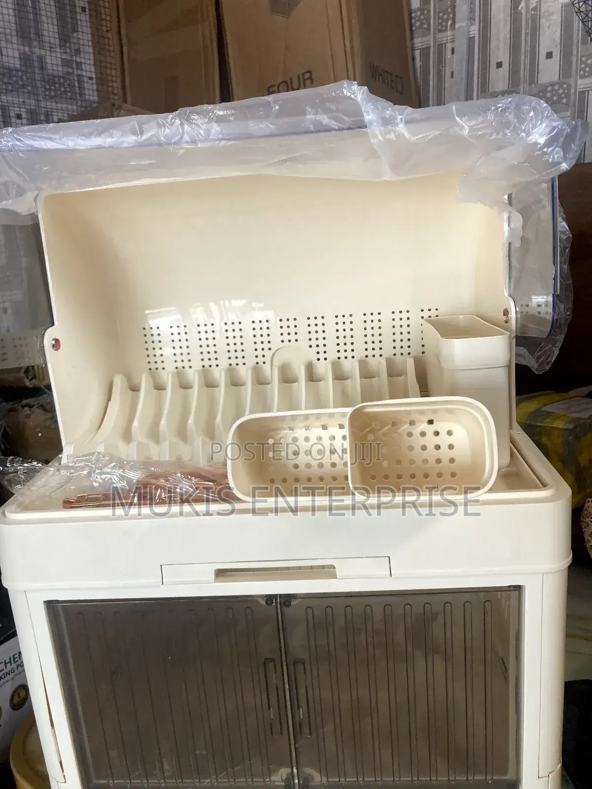 2 Layers Covered Dish Rack