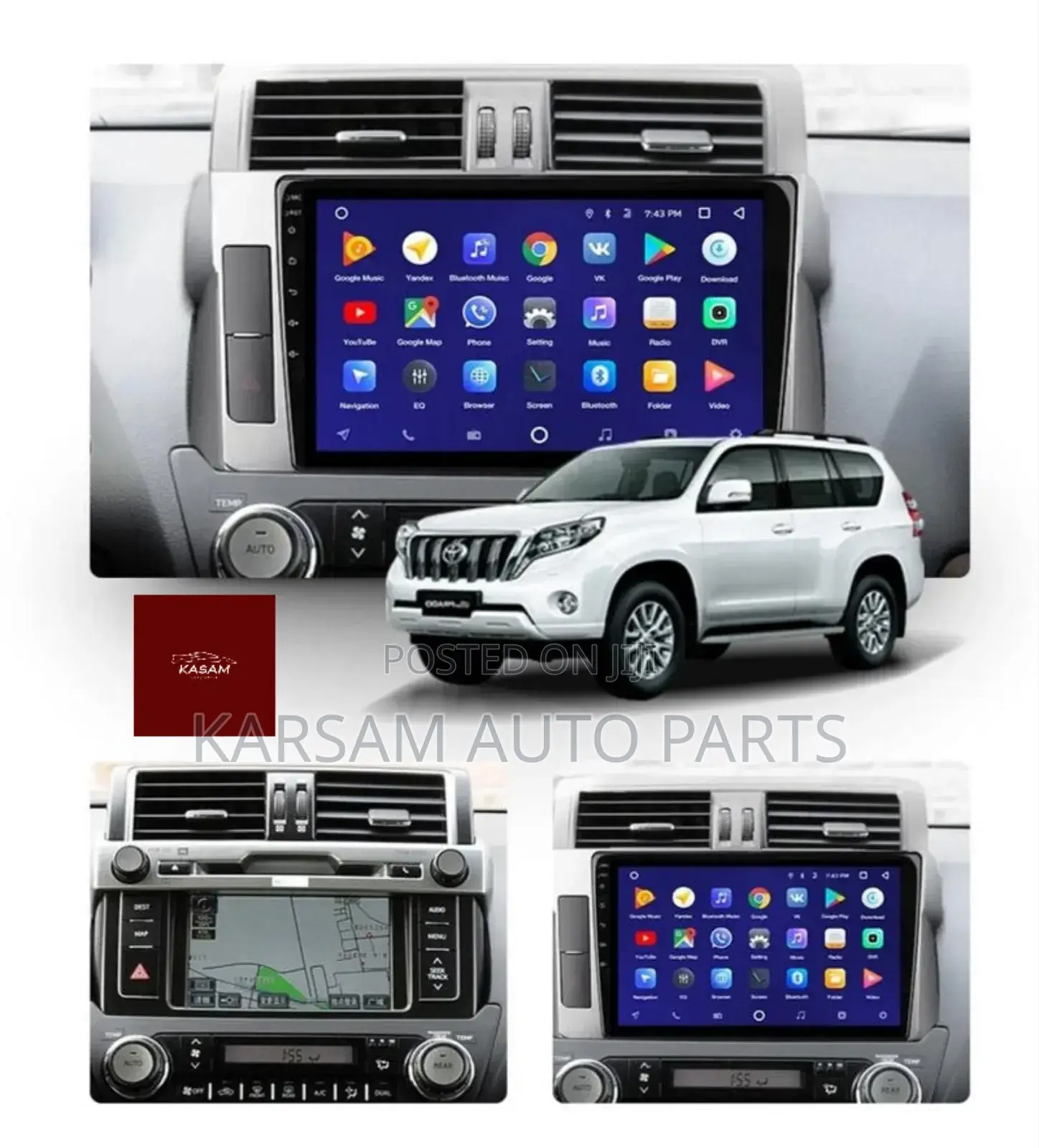 Toyota Landcruiser Prado 2014 Android Screen