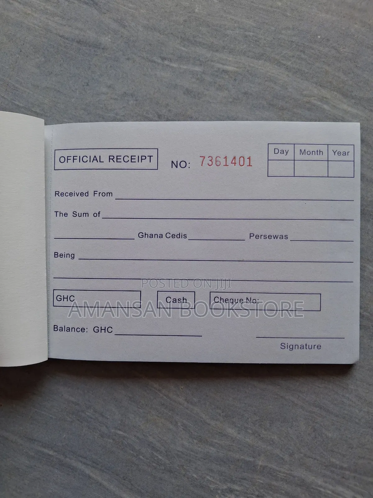 Official Receipt Book