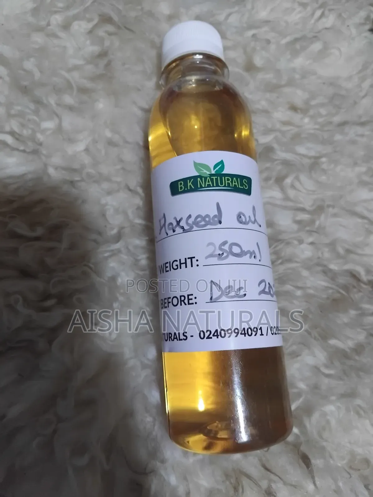 Pure Flaxseed Oil 250ml