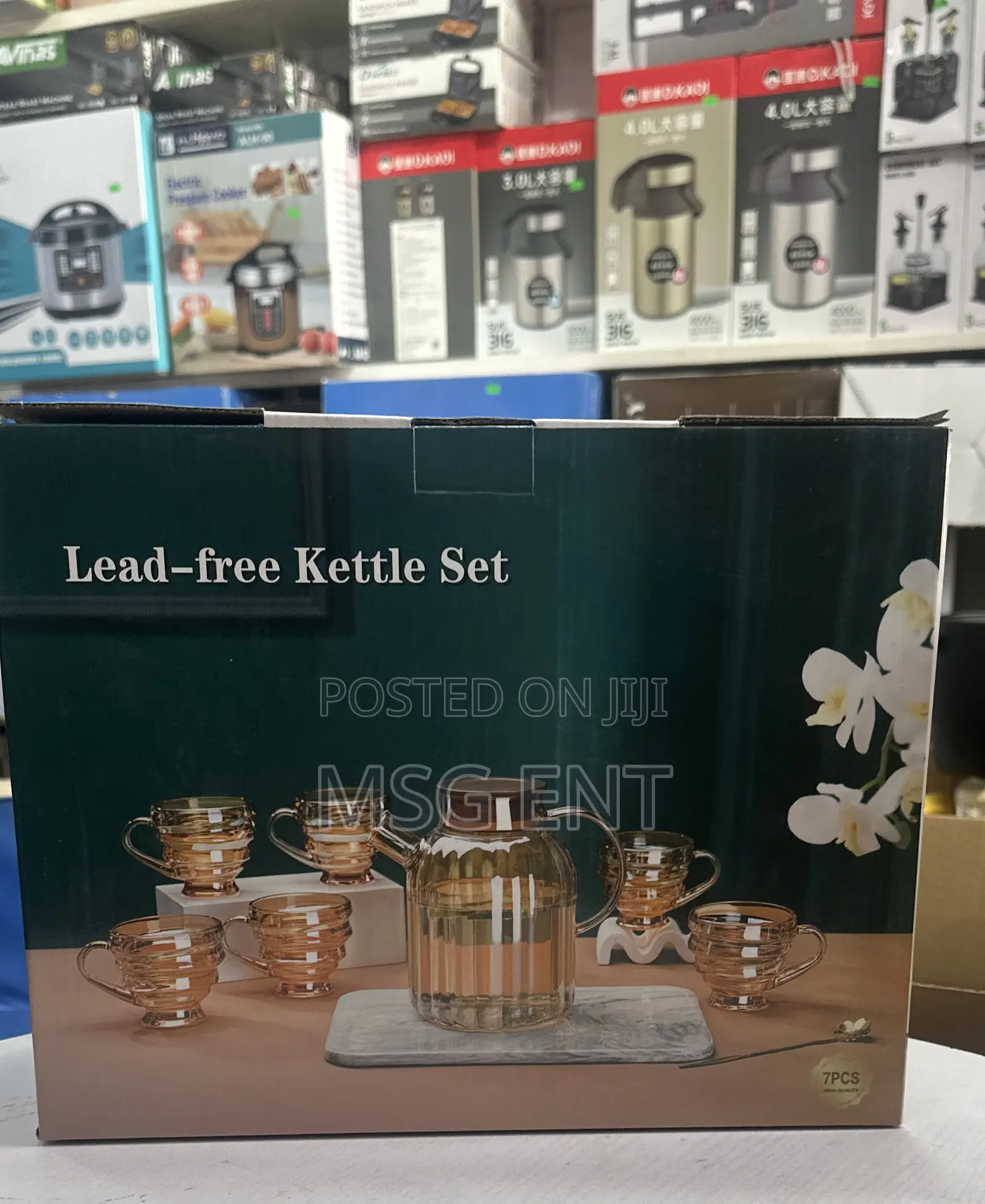 Lead- Free Glass Pot Cups
