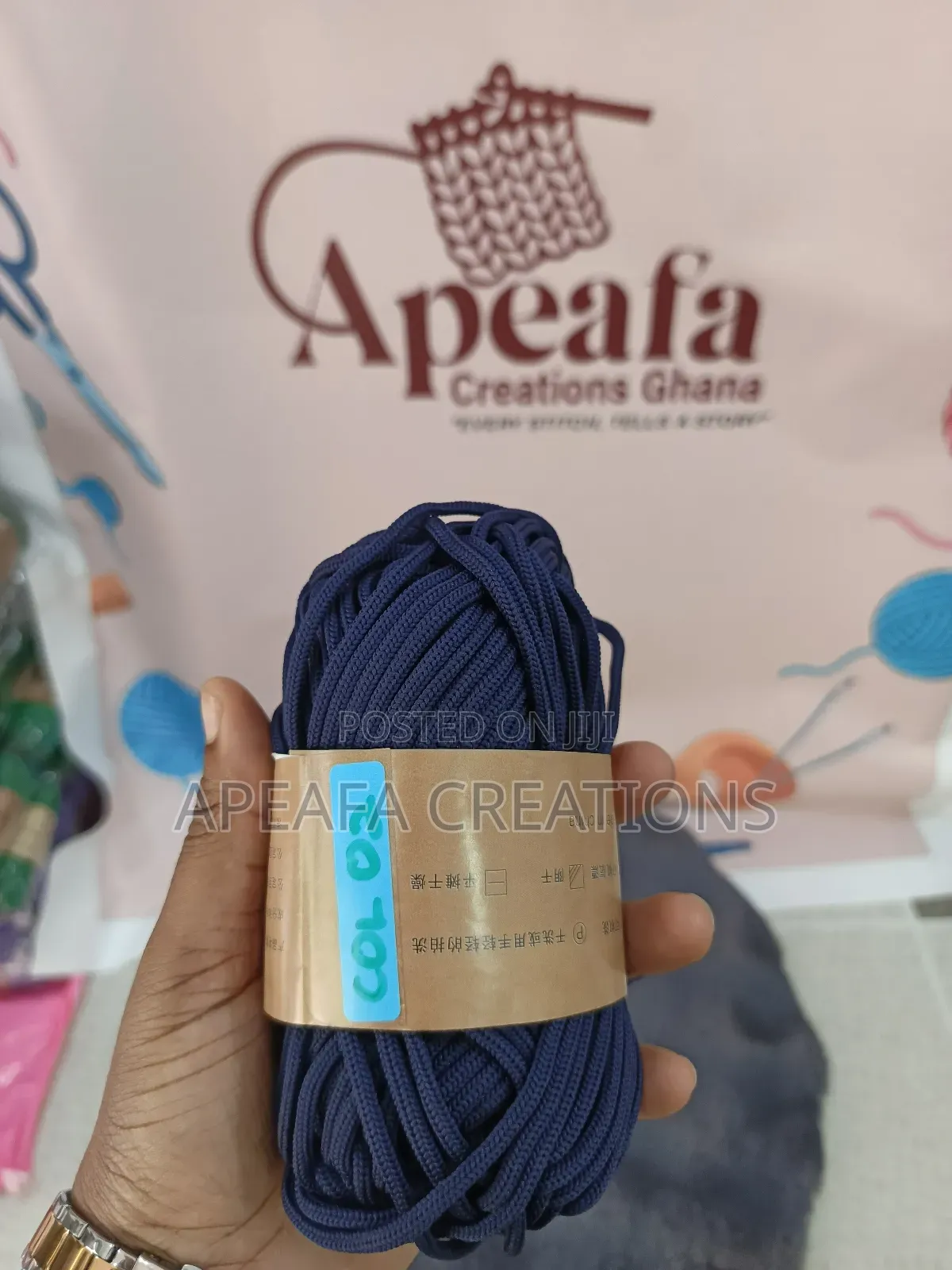 Handmade Crochet Polyester Cord Multifunctional Basket