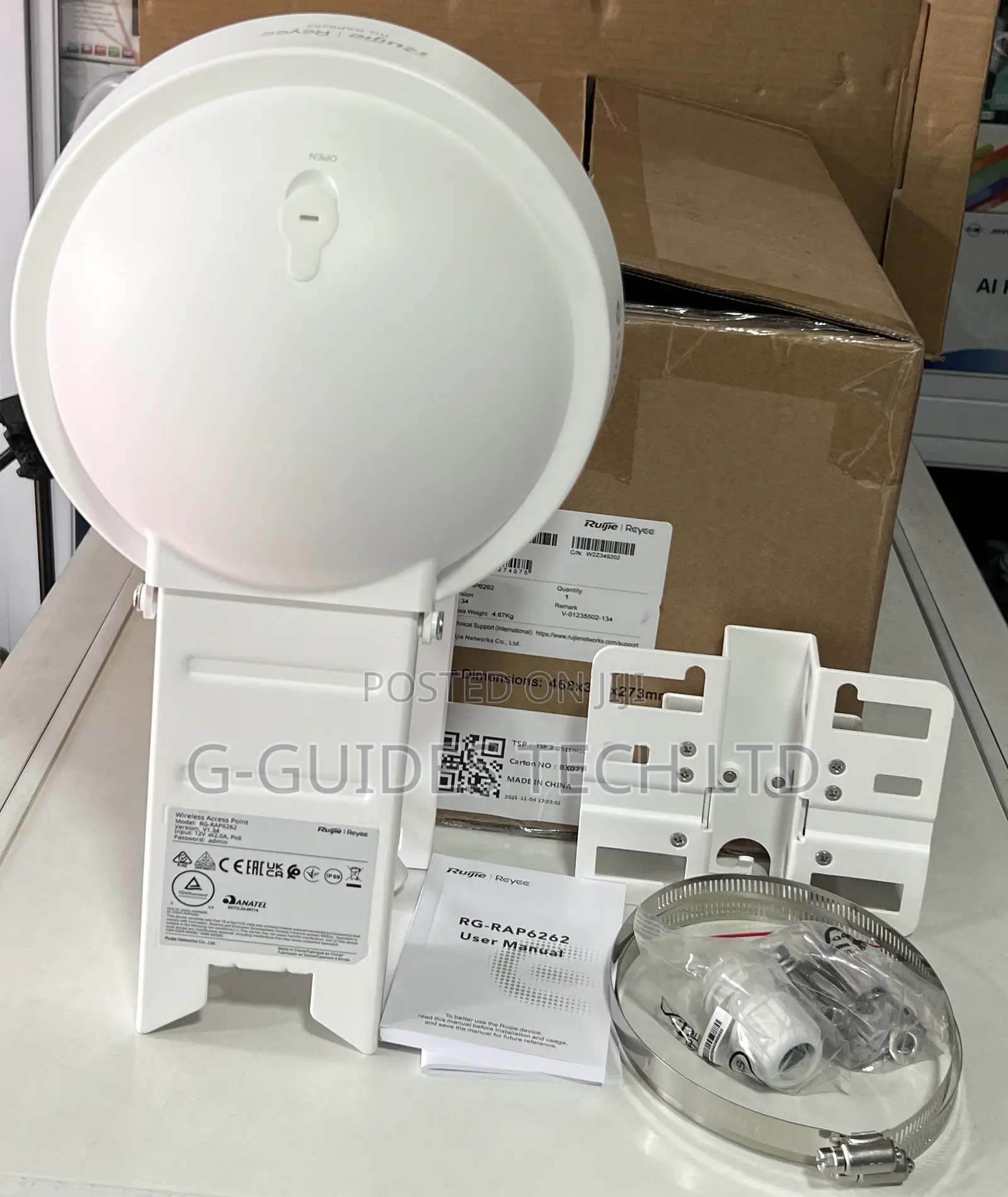 Ruijie-Reyee Rg-Rap6262 Ax3000 High-Performance Outdoor Access Point