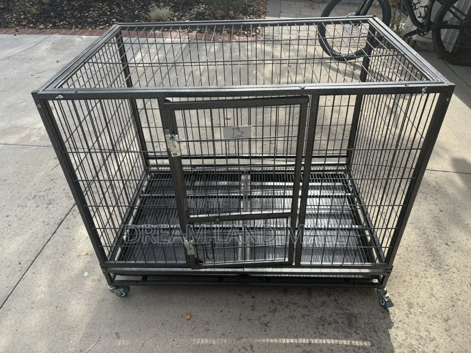 Big Metallic Dog Cage