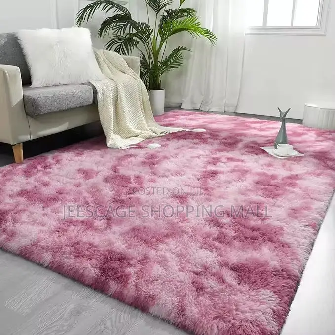 Wholesale Retail Tie-Dyed Rug Is Super Soft Fluffy Modern Shag