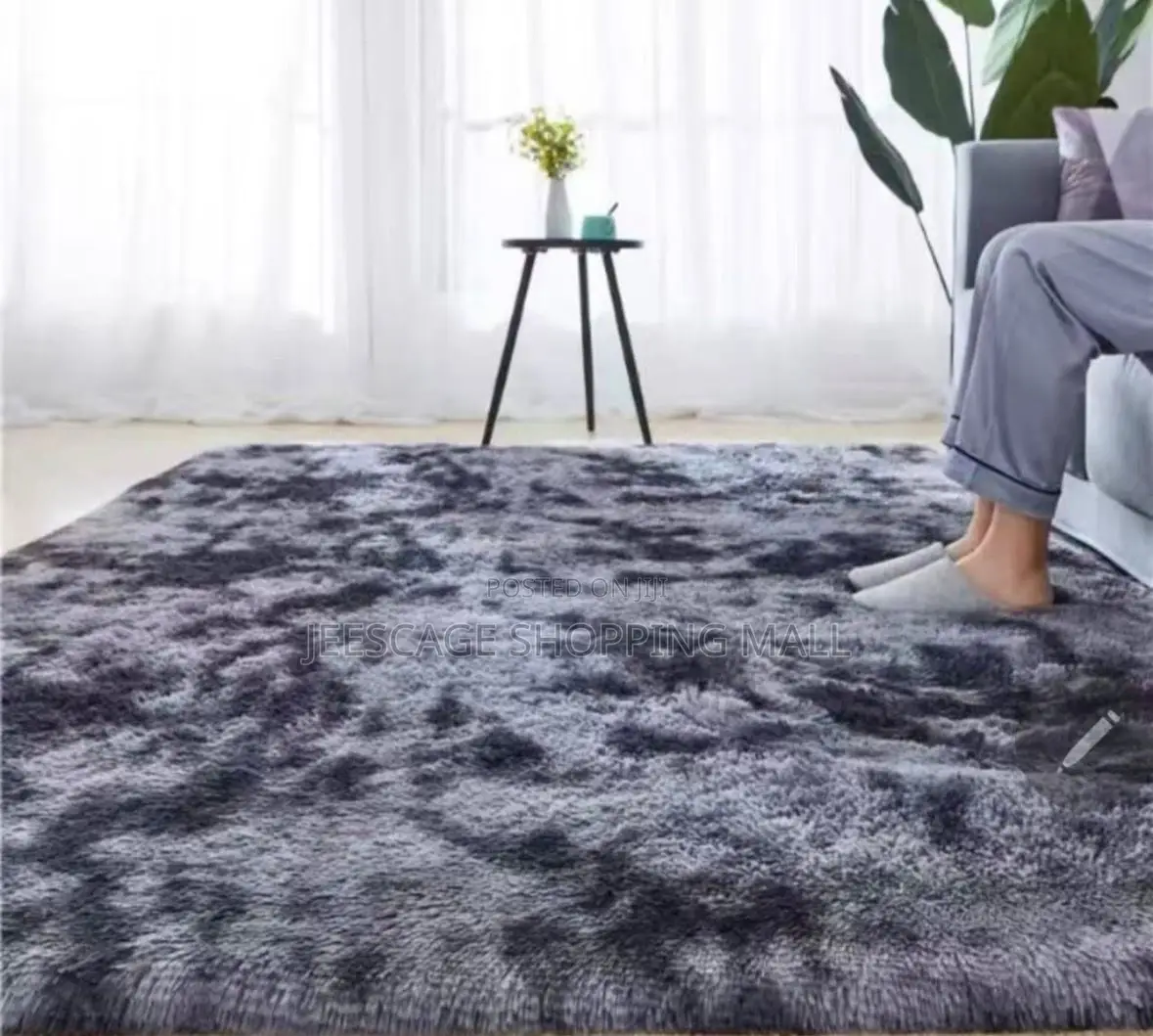 Wholesale Retail Tie-Dyed Rug Is Super Soft Fluffy Modern Shag