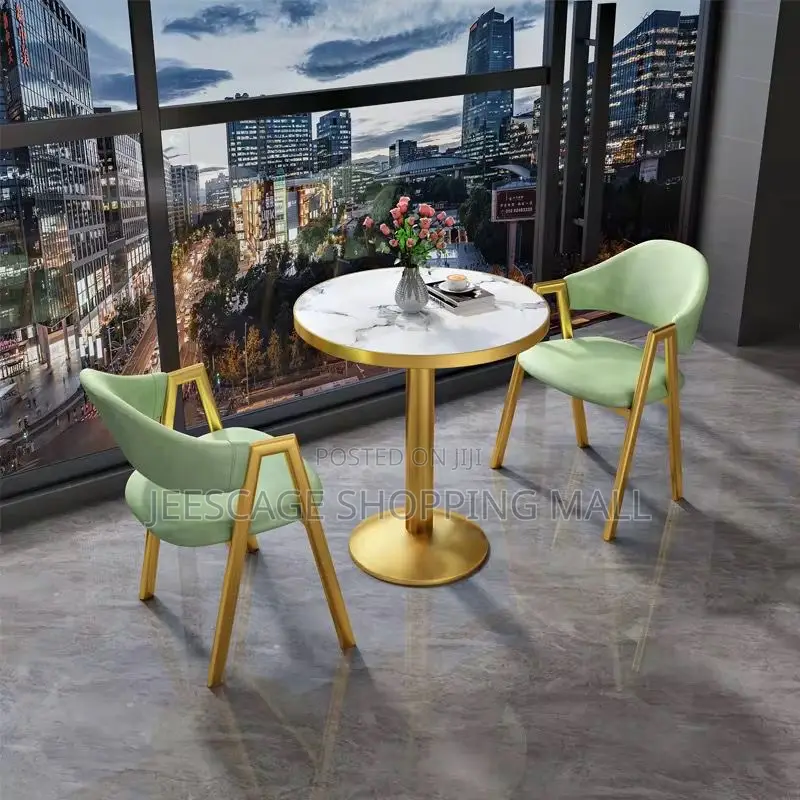 Glam Round Dining Set Metal Base in Colors Both Wholesale Retail