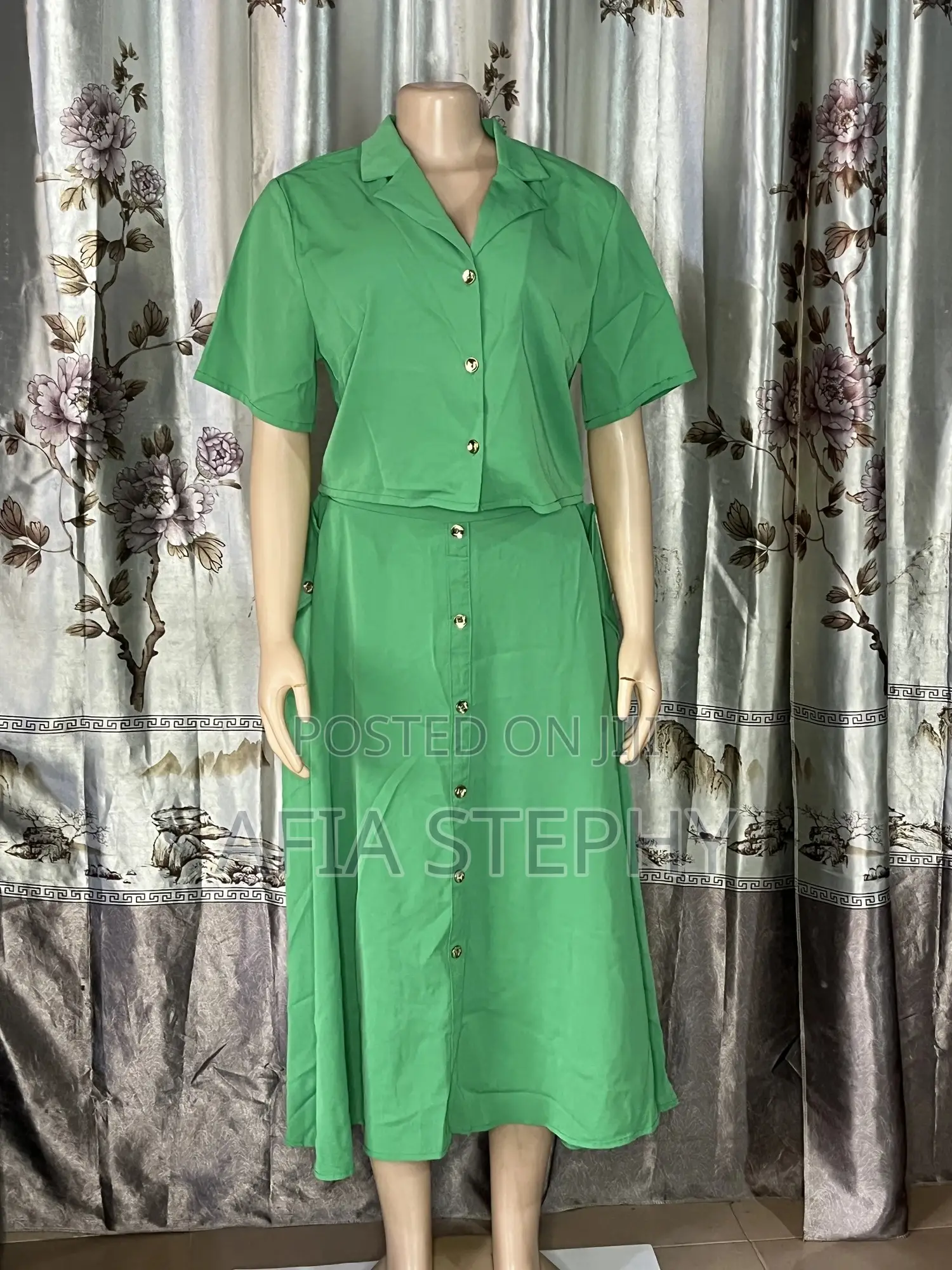 Green Skirt and Top