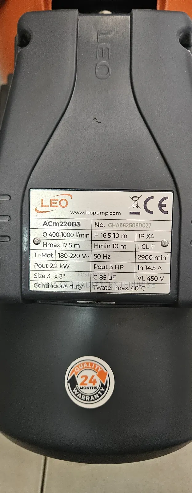 Leo Water Pump