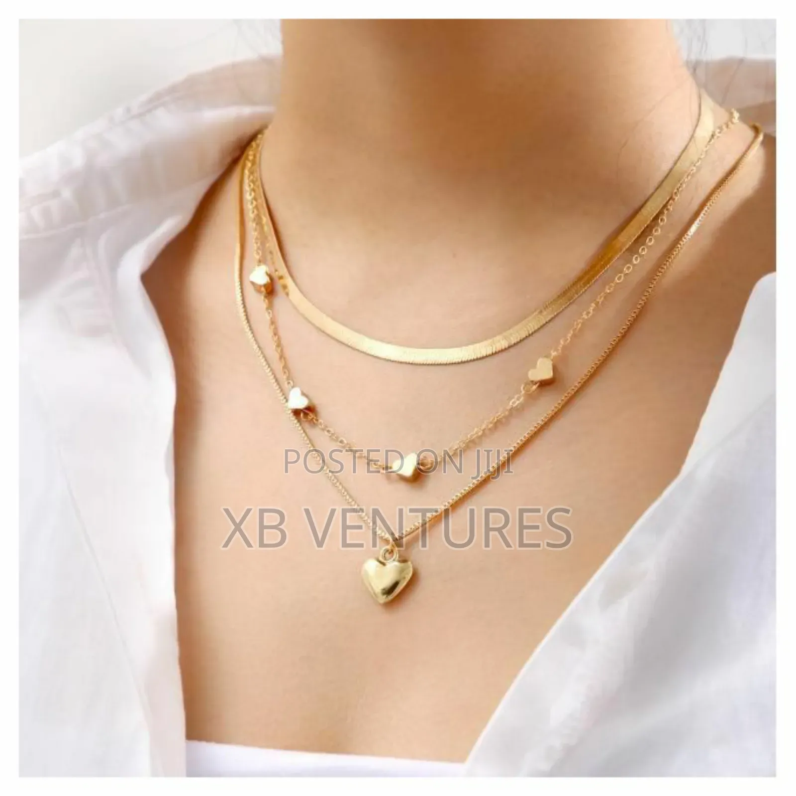 One/Two/Three-layer Necklace - Gold